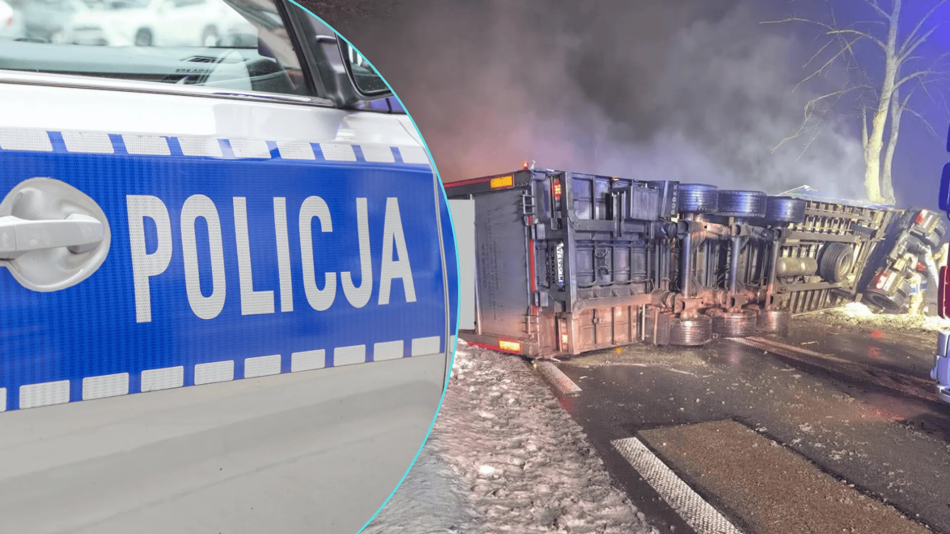 Paraliż na DK60 w Ciechanowie. Ciężarówka zablokowała trasę