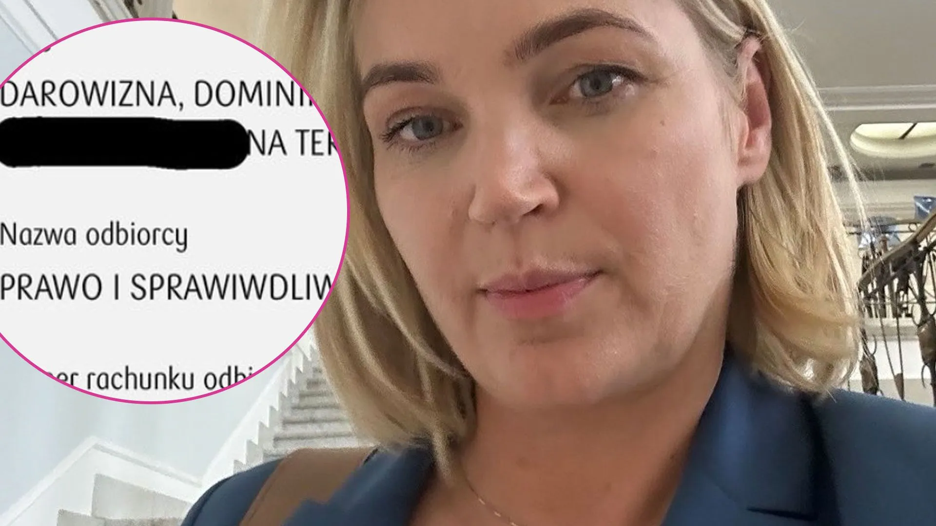 Dominika Chorosińska pochwaliła się przelewem dla PiS