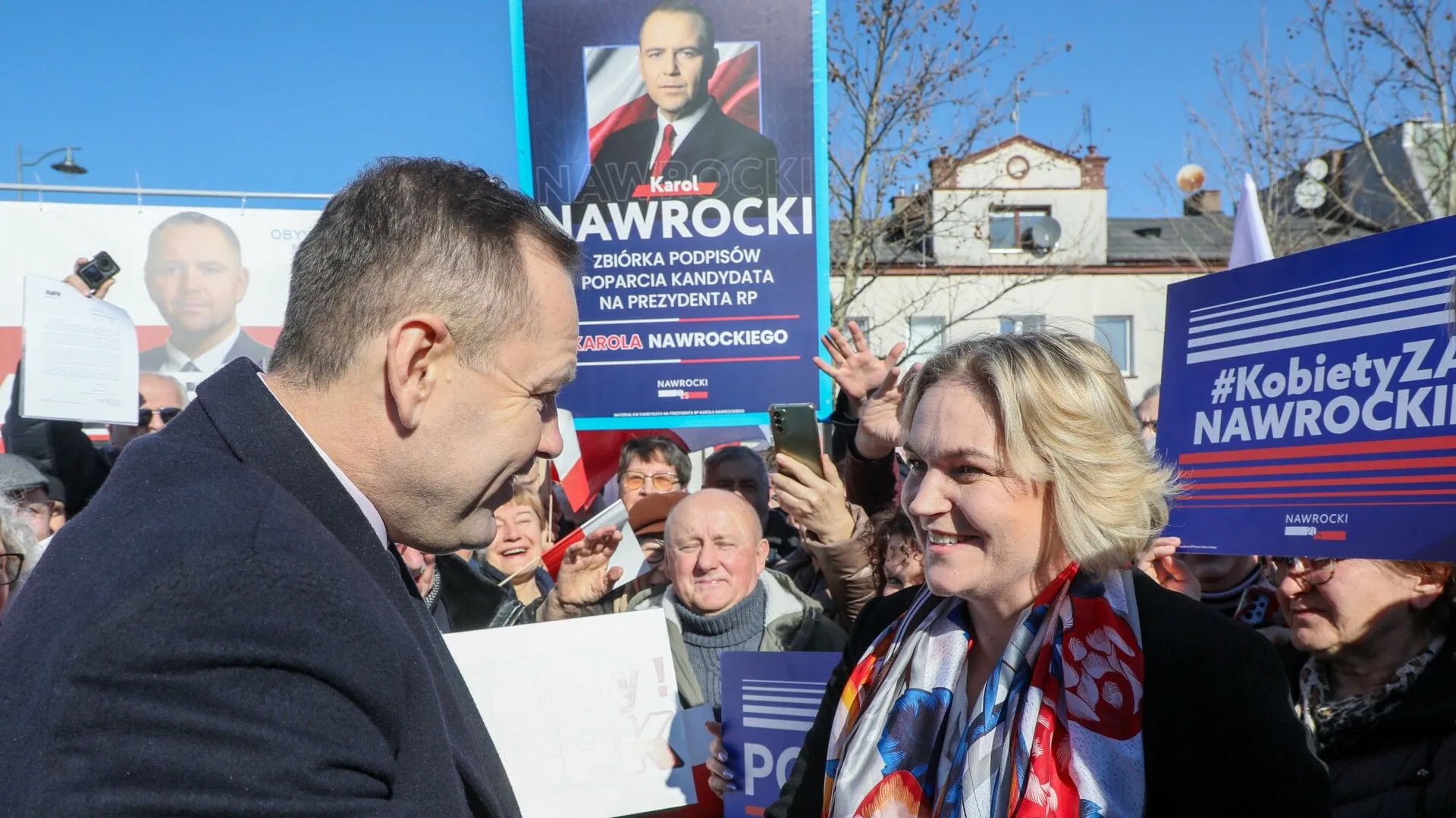 Dominika Chorosińska z prezydentem Nawrockim,