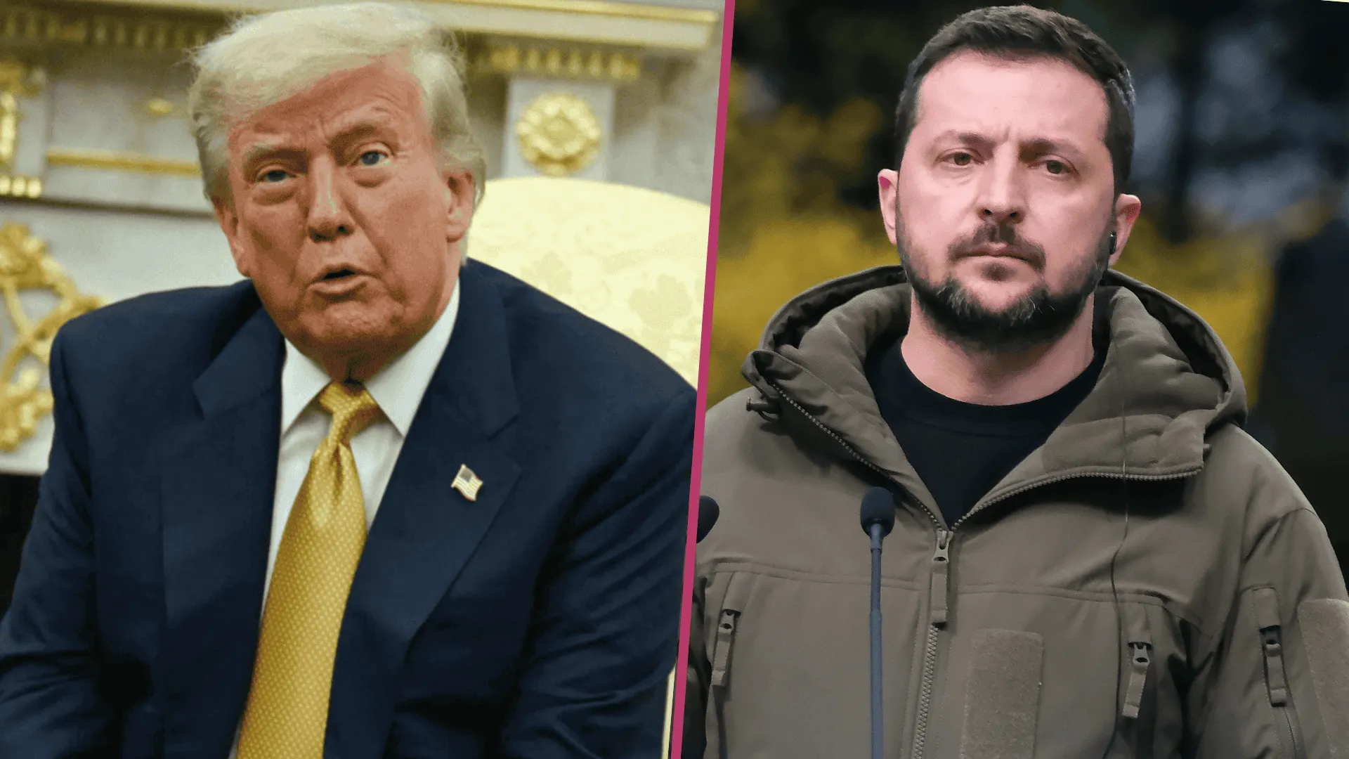 Donald Trump, Wołodymyr Zełenski 