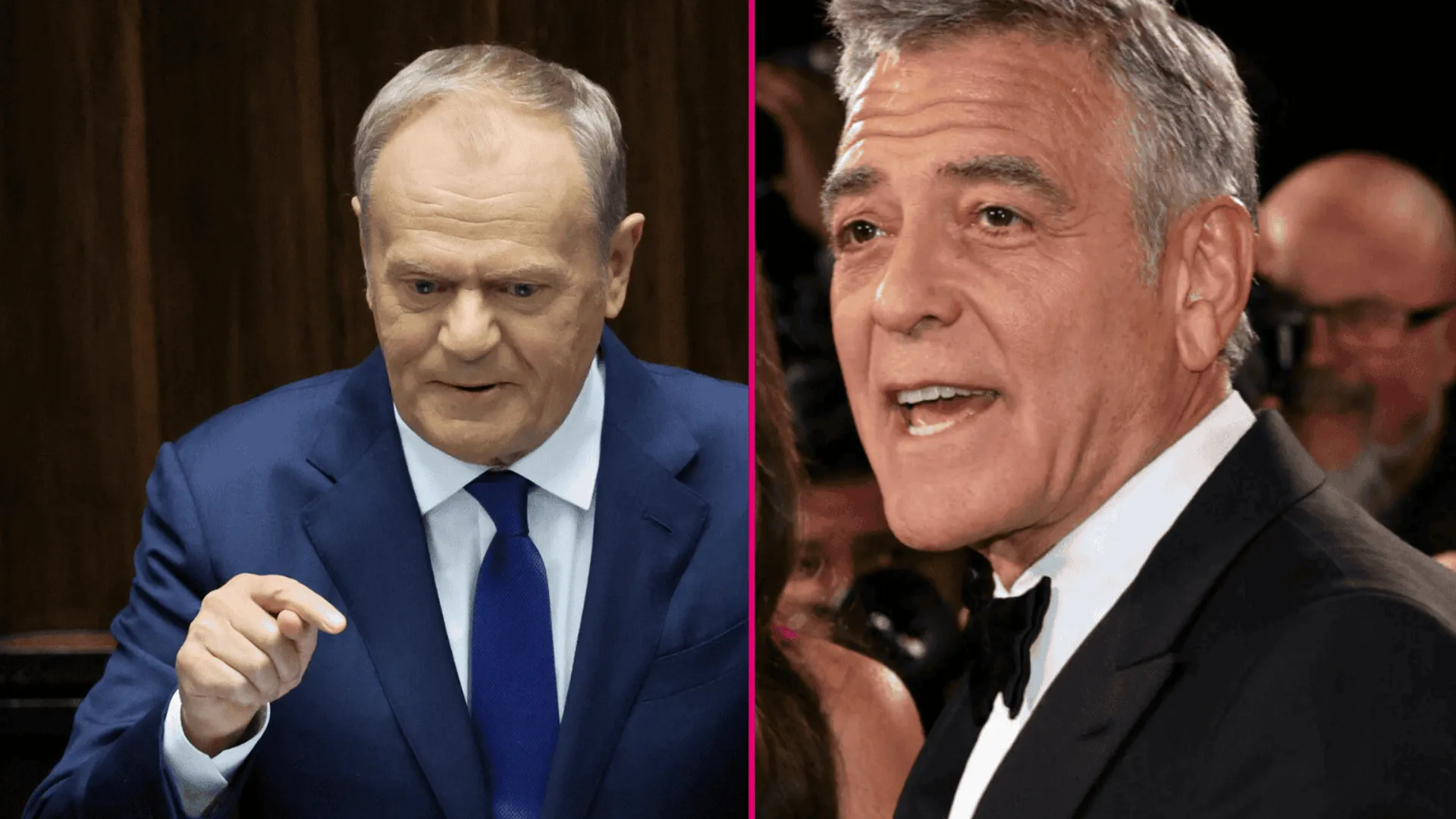 Donald Tusk, George Clooney