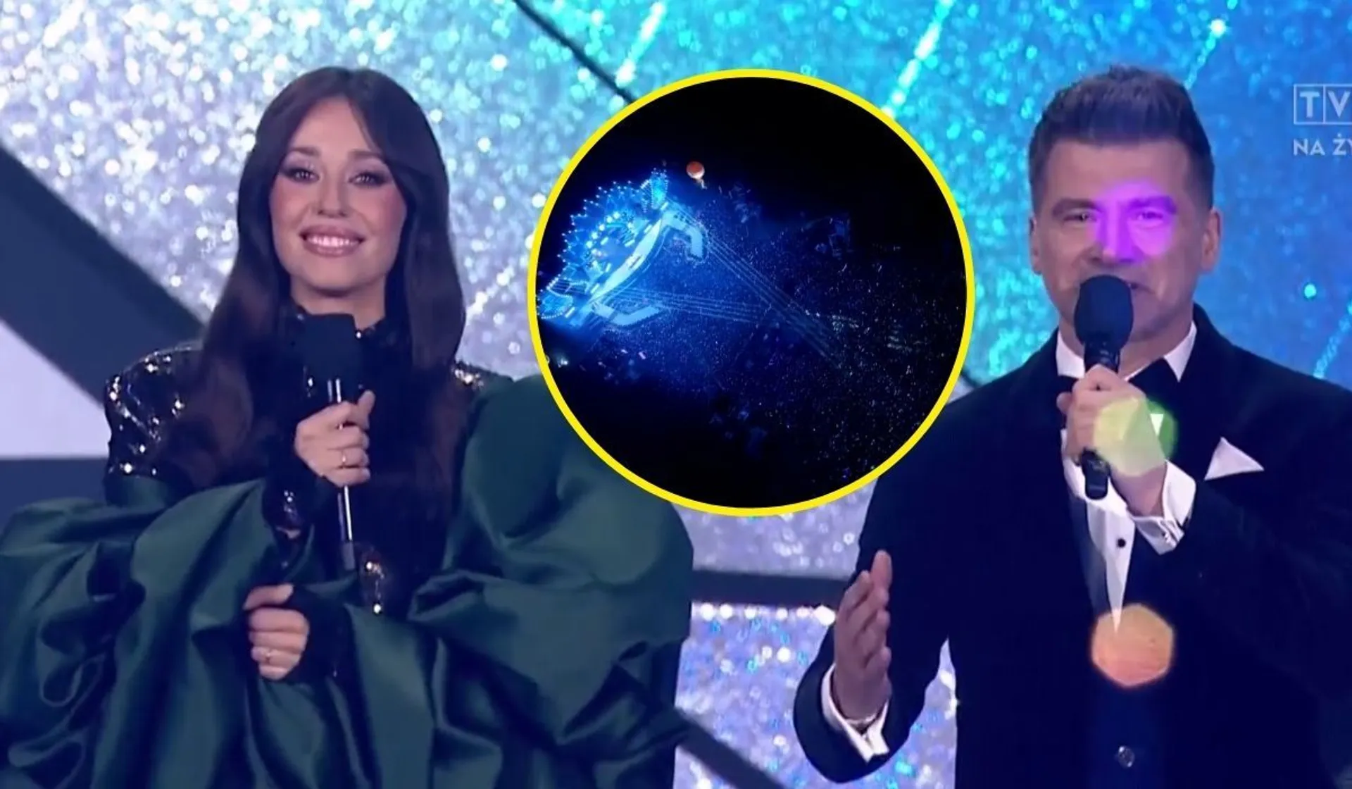 Dziennikarka zmiażdżyła Sylwestra TVP, fot. kadr z programu „Sylwester z Dwójka”