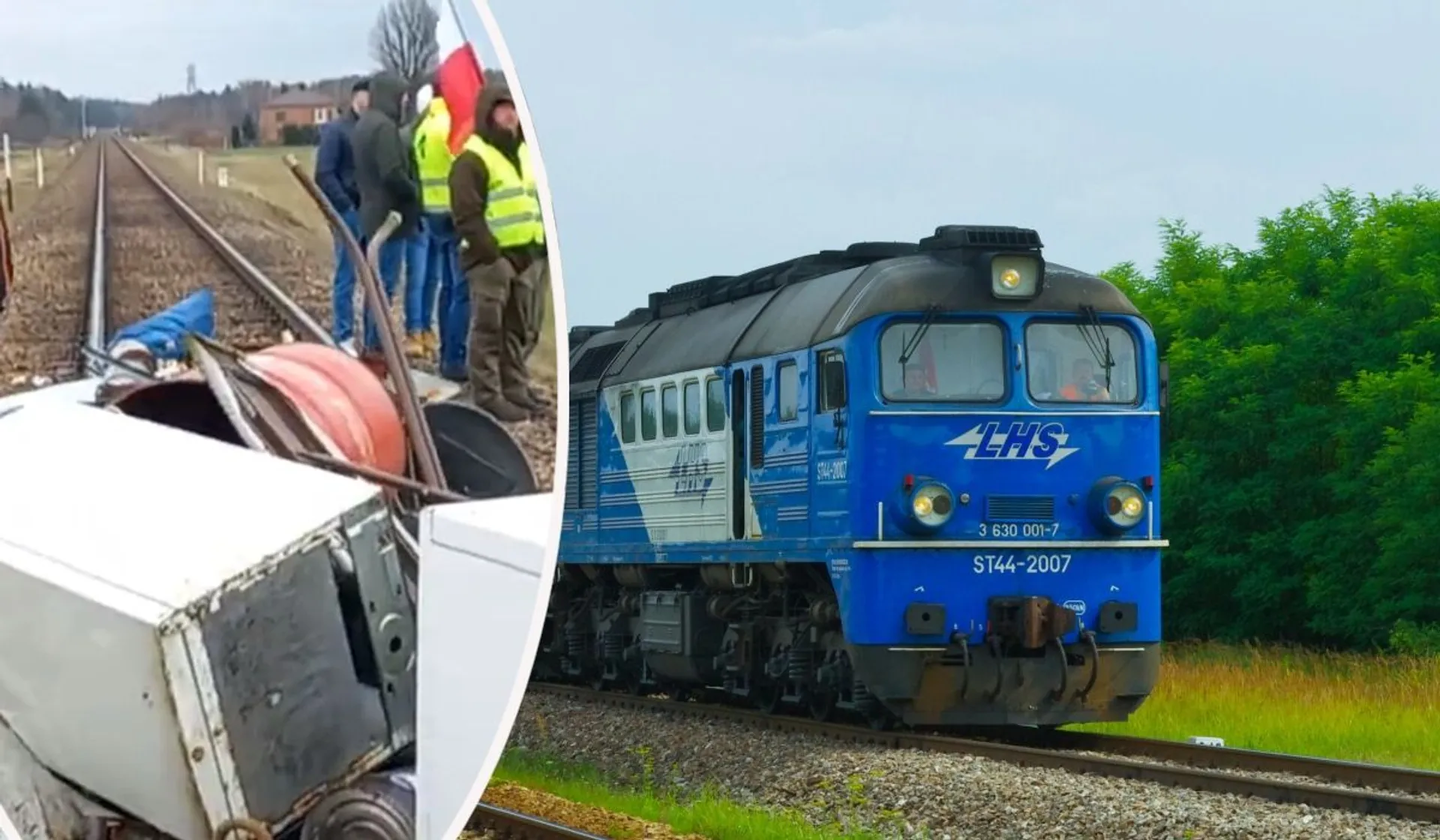 PKP LHS, złom na torowisku