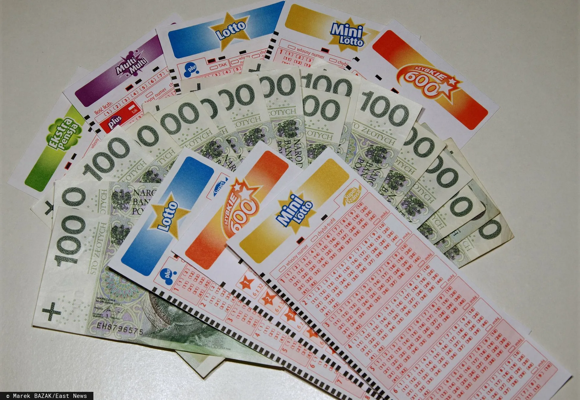 lotto, kupony, pieniądze