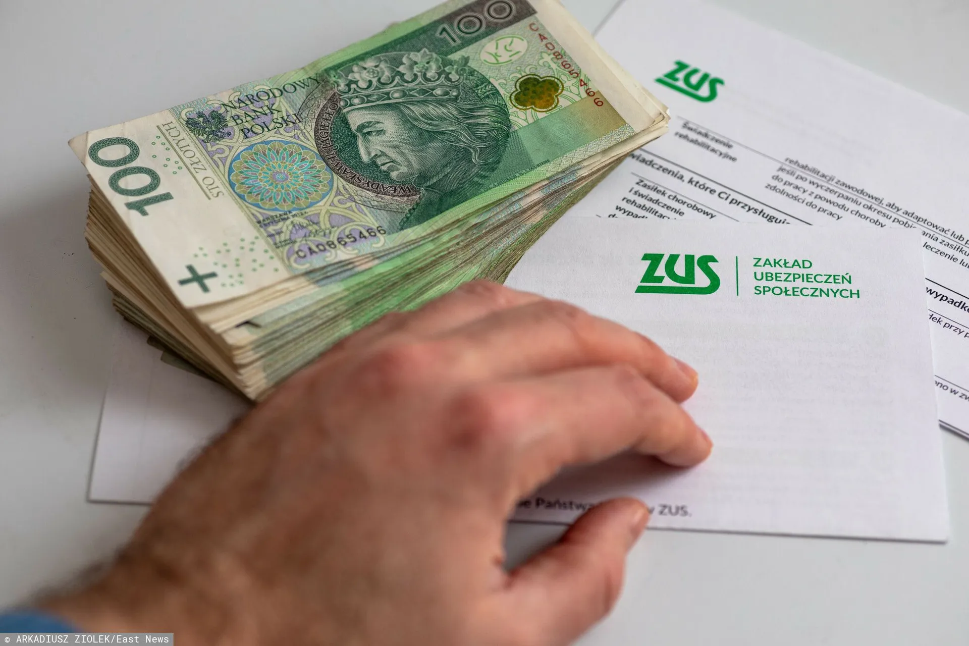 Pieniądze ZUS