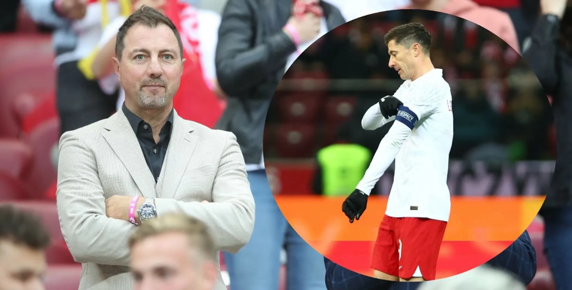 Jerzy Dudek i Robert Lewandowski