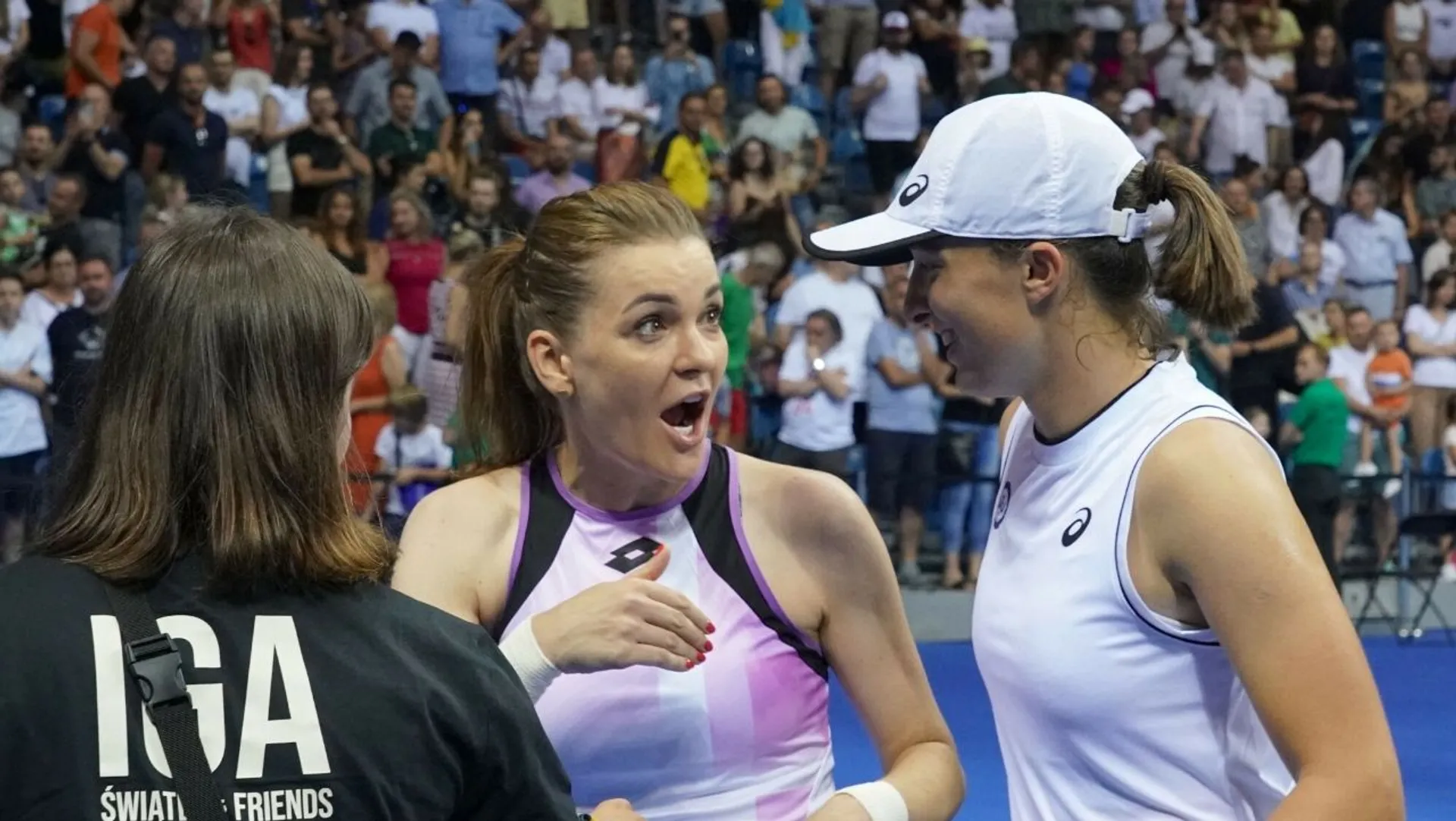 Iga Świątek i Agnieszka Radwańska