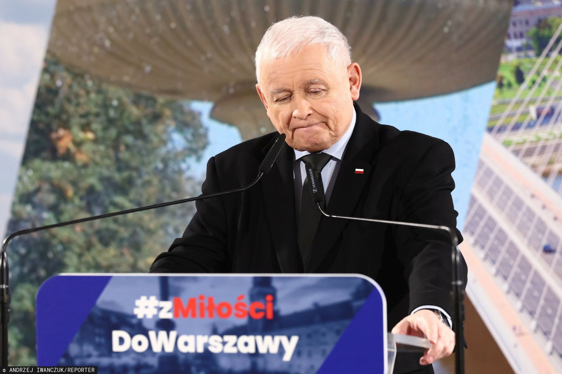 jarosław kaczyński mównica wystąpienie