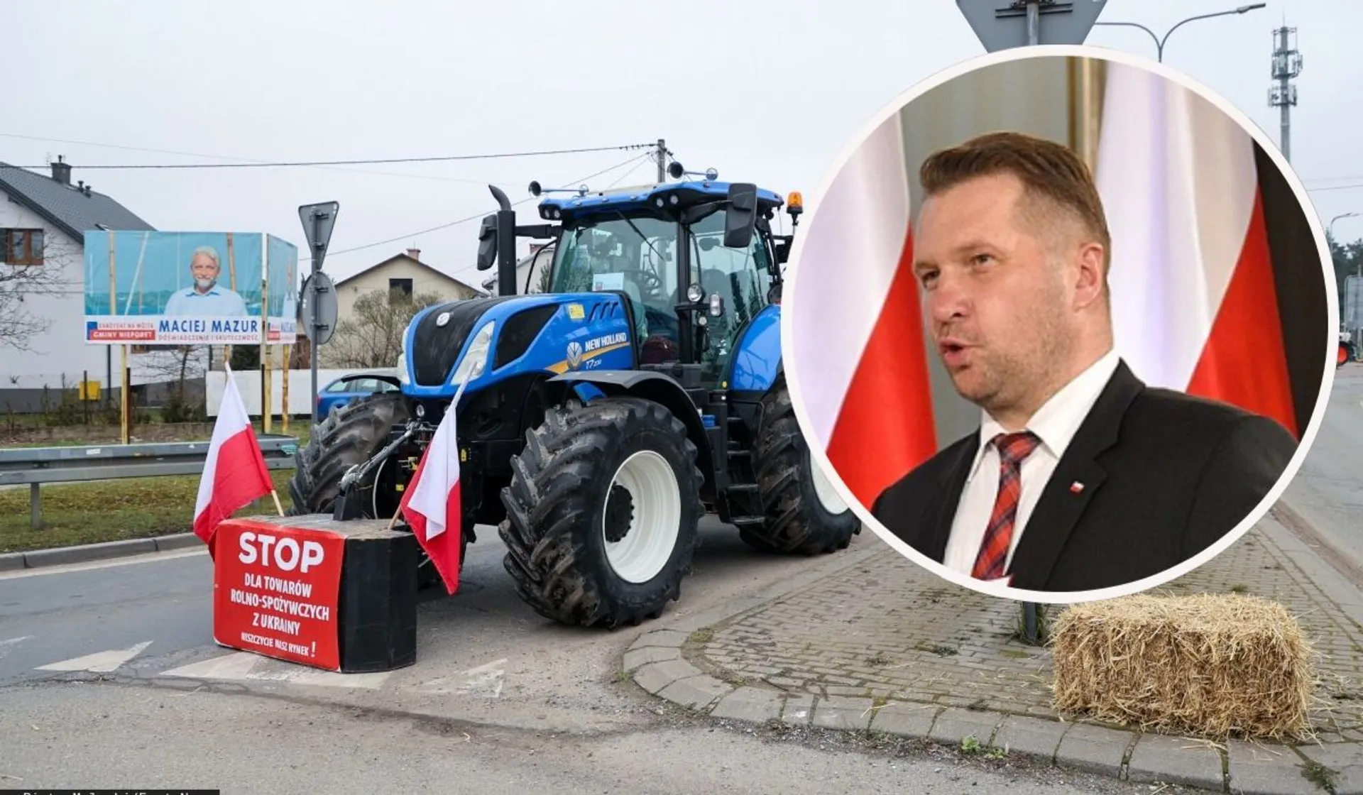 strajk rolników/ Przemysław Czarnek