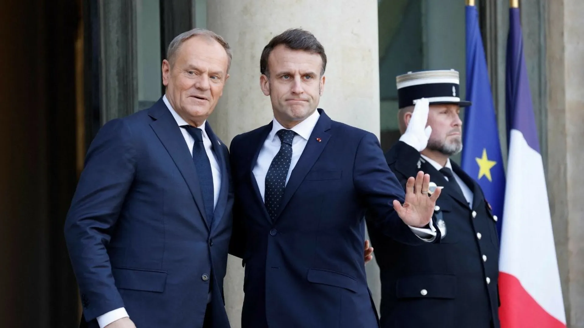 Tusk i Macron