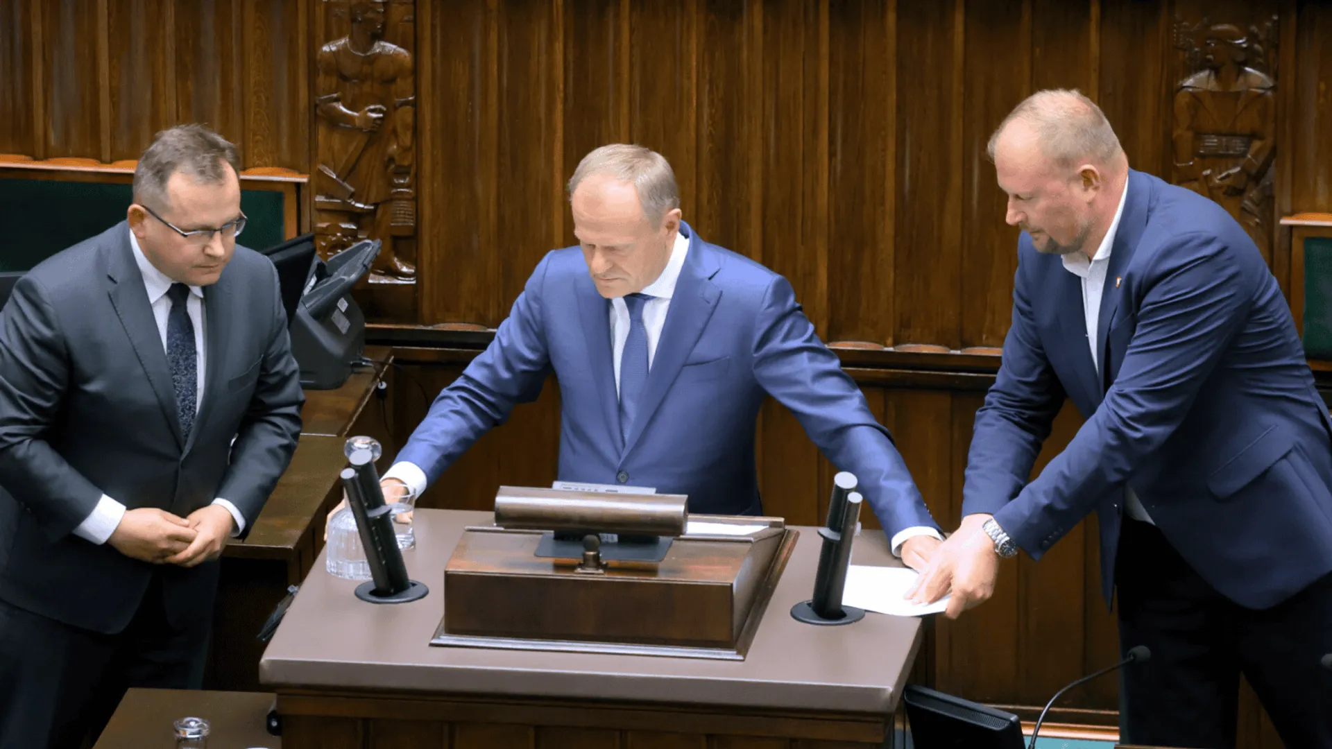 Paweł Rychlik, Donald Tusk, Witold Zembaczyński