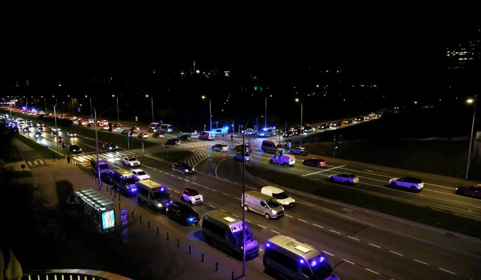 wypadek na wisłostradzie