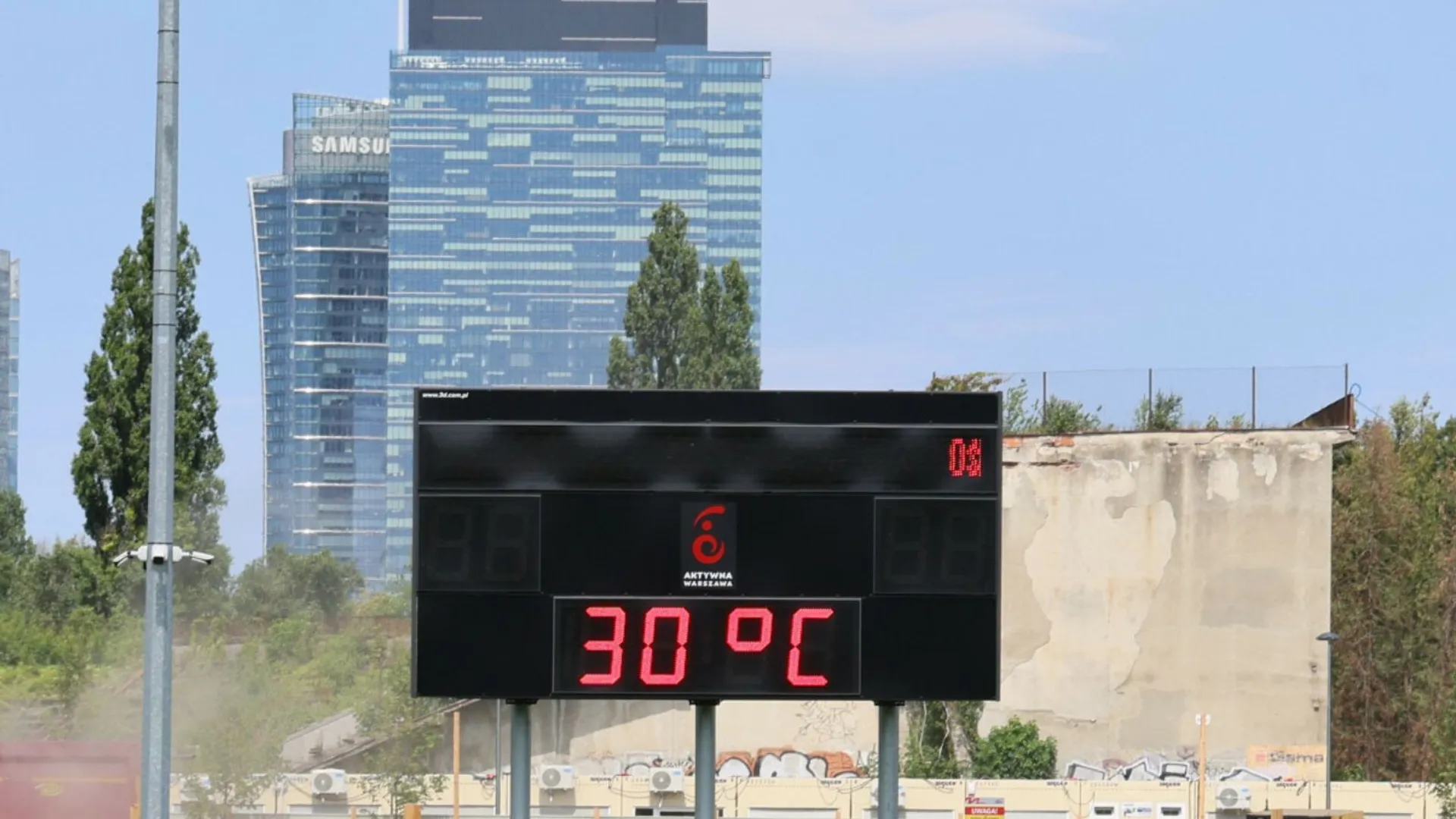 Upał, Warszawa
