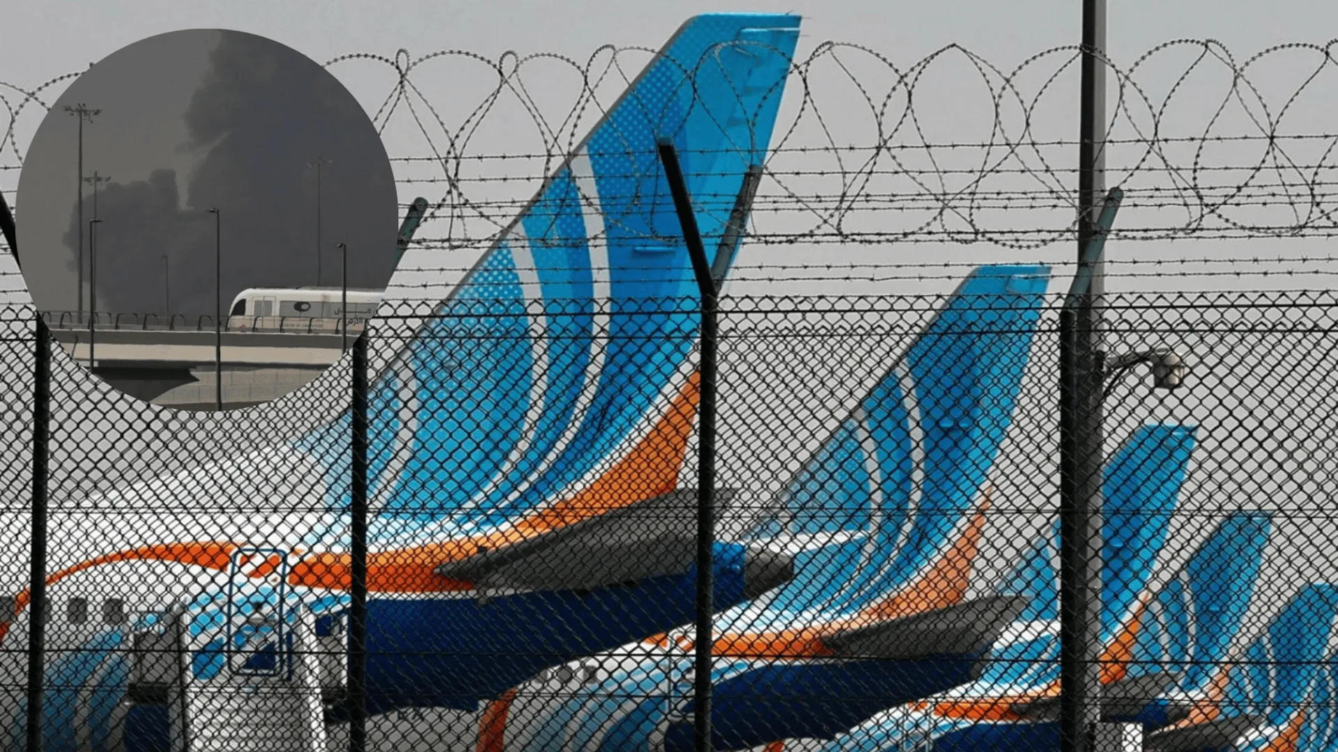 Atak Dronów na lotnisku w Dubaju, fot. FADEL SENNA/AFP/East News 