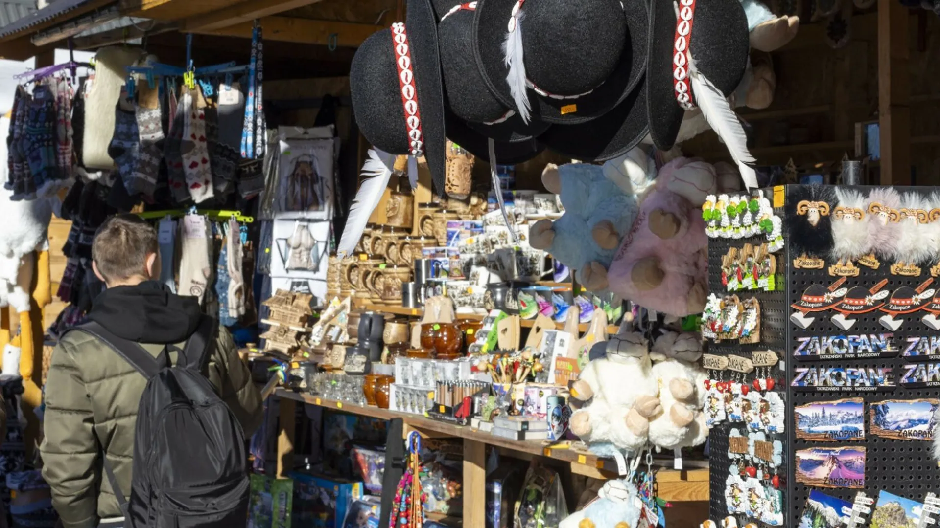 Pamiątki, stragan, Zakopane
