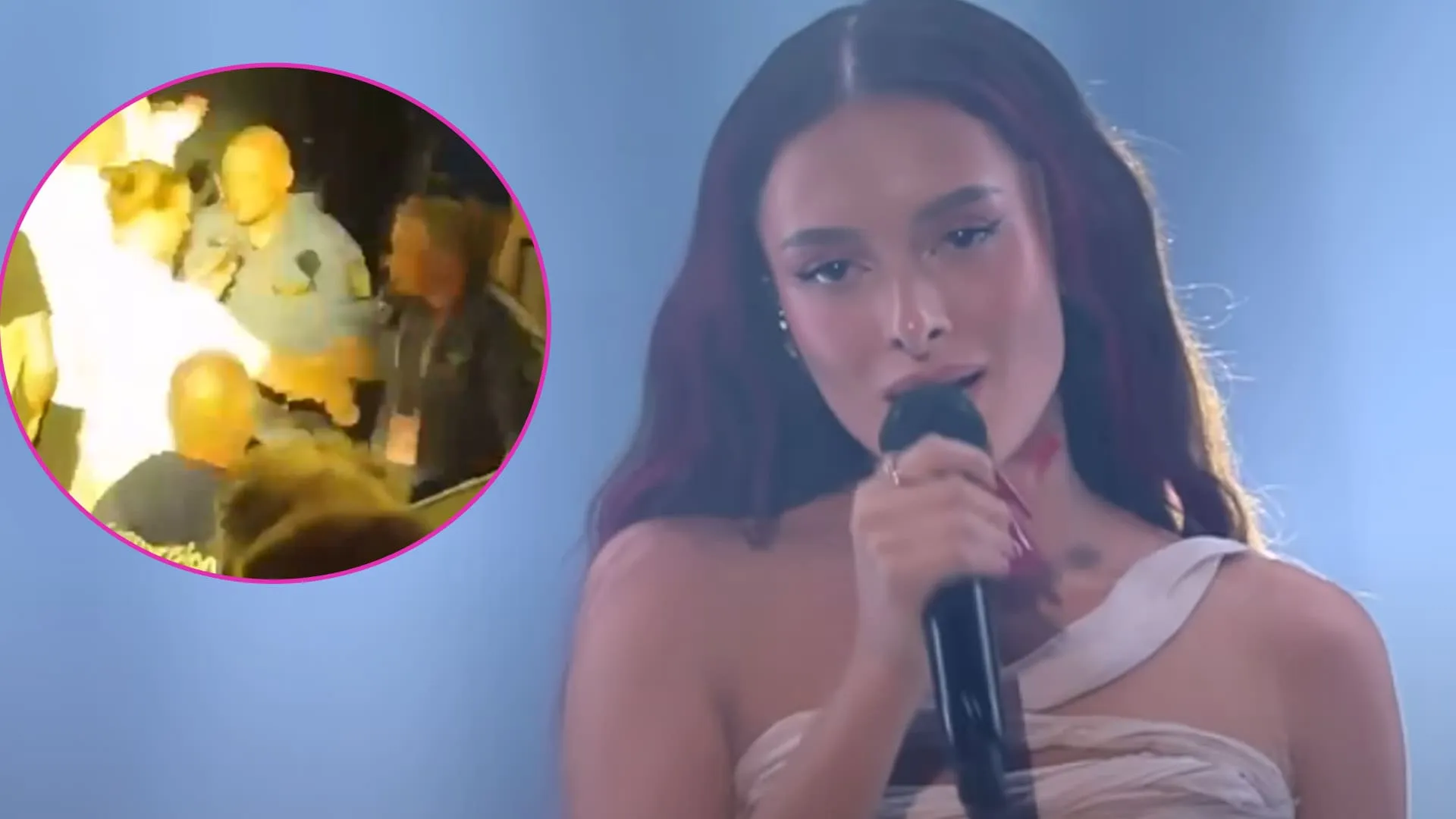 Eurowizja 2024: Mężczyzna siłą wyprowadzony przez ochronę