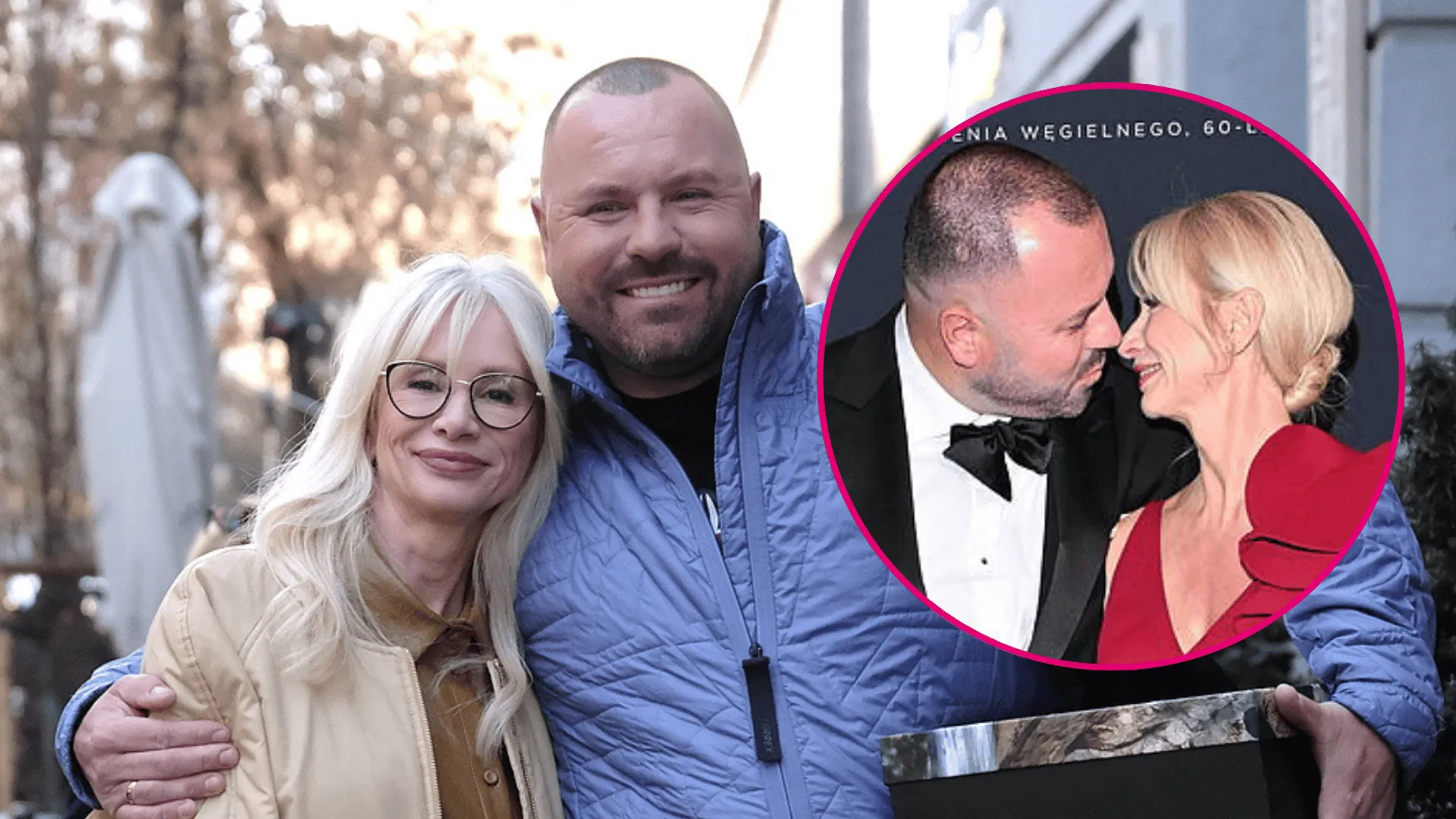 Ewa Gawryluk z mężem