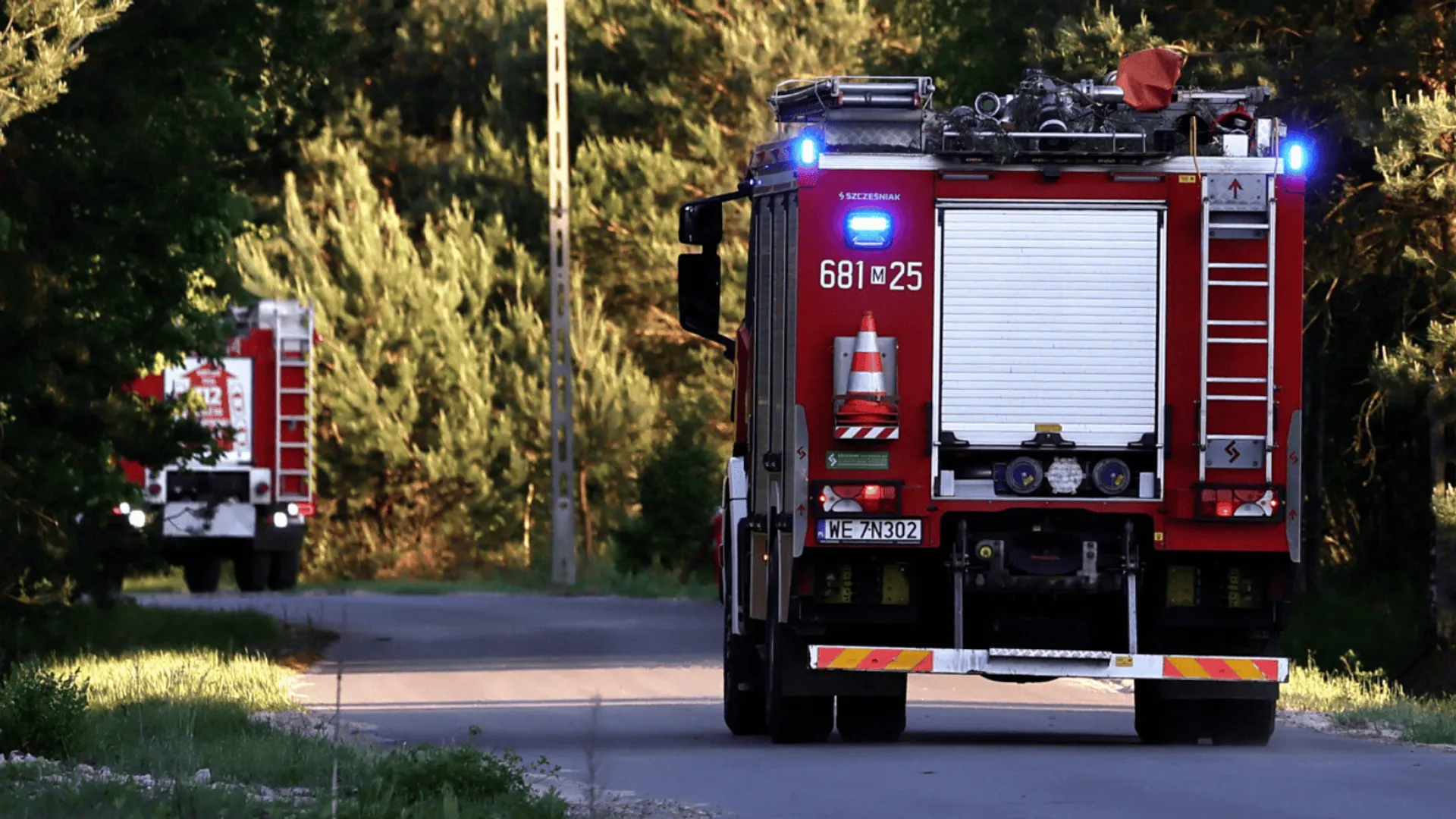 Pożar, straż pożarna, fabryka dronów, zakład zbrojeniowy