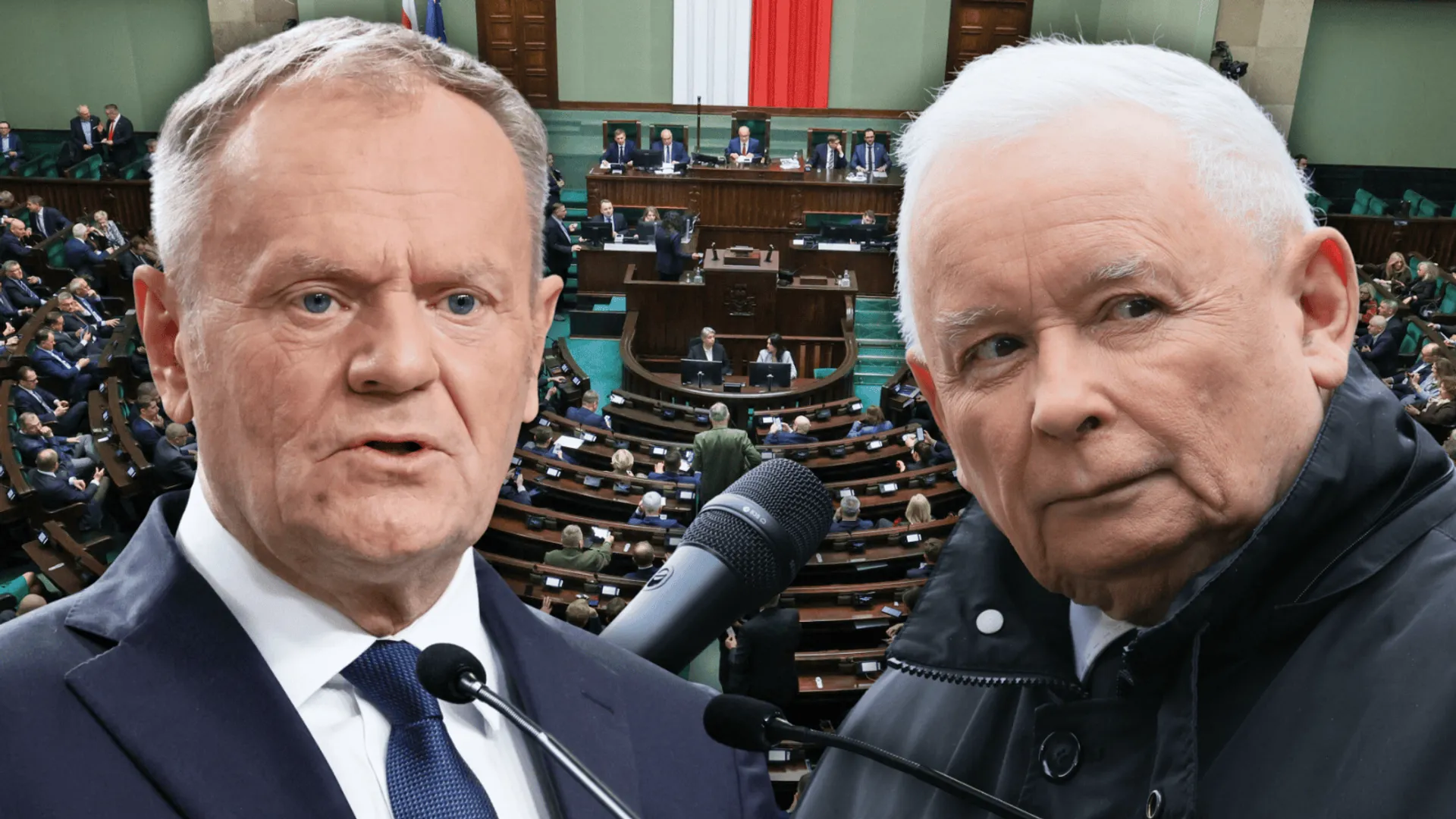 Donald Tusk, Jarosław Kaczyński, rząd, sejm sondaż