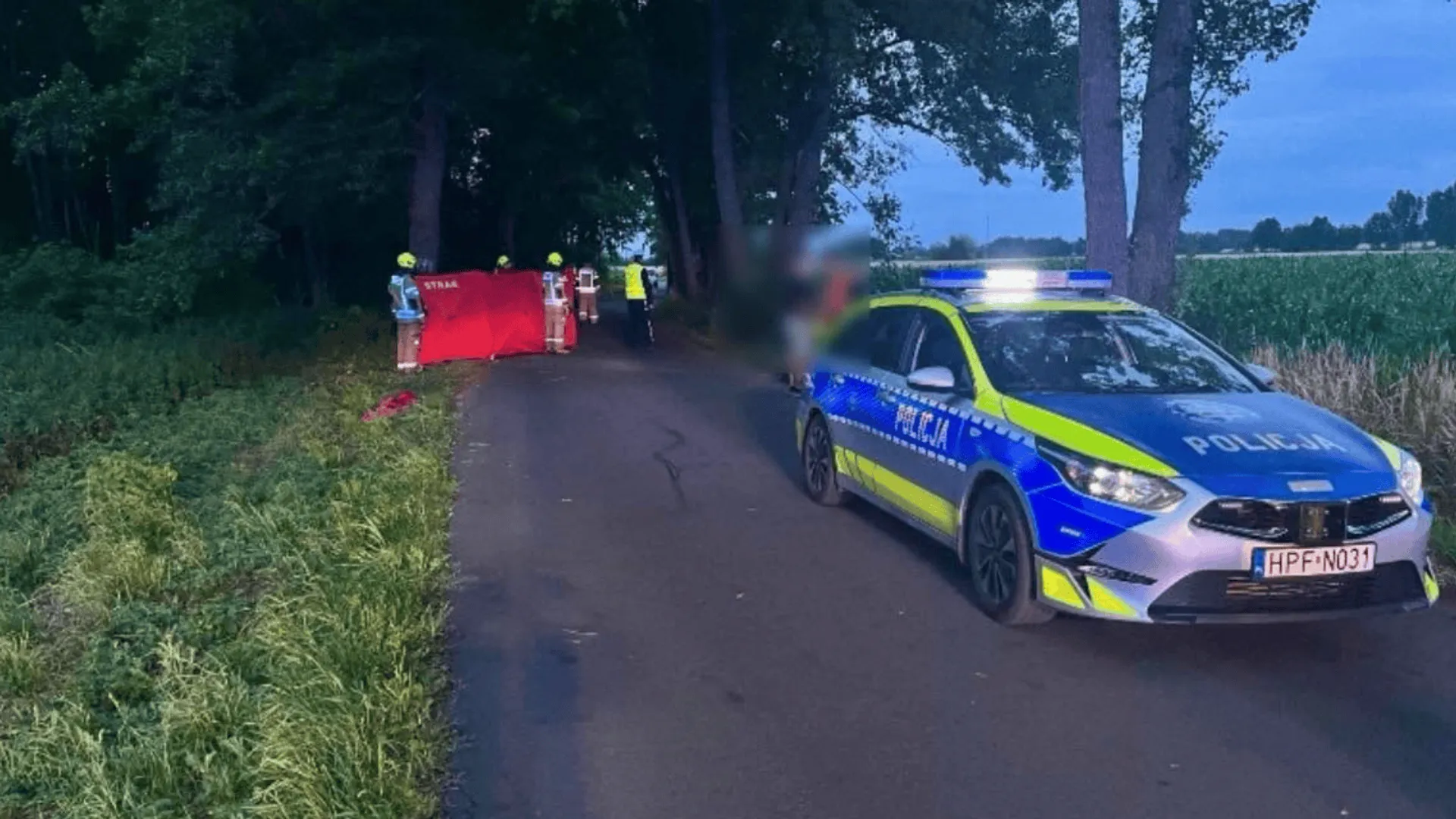 wypadek pod Łodzią
