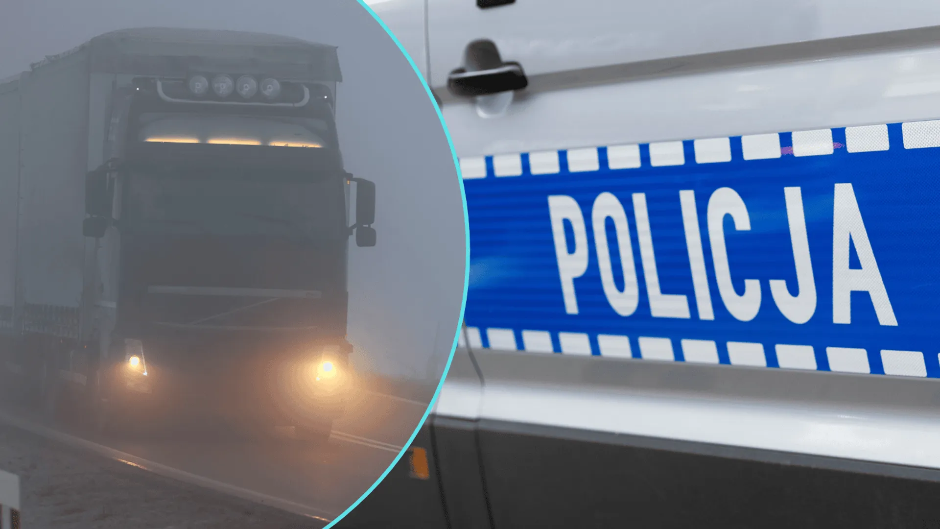 Była 7:41. Dramat na polskiej trasie, ciężarówka zderzyła się z busem. Droga całkowicie zablokowana