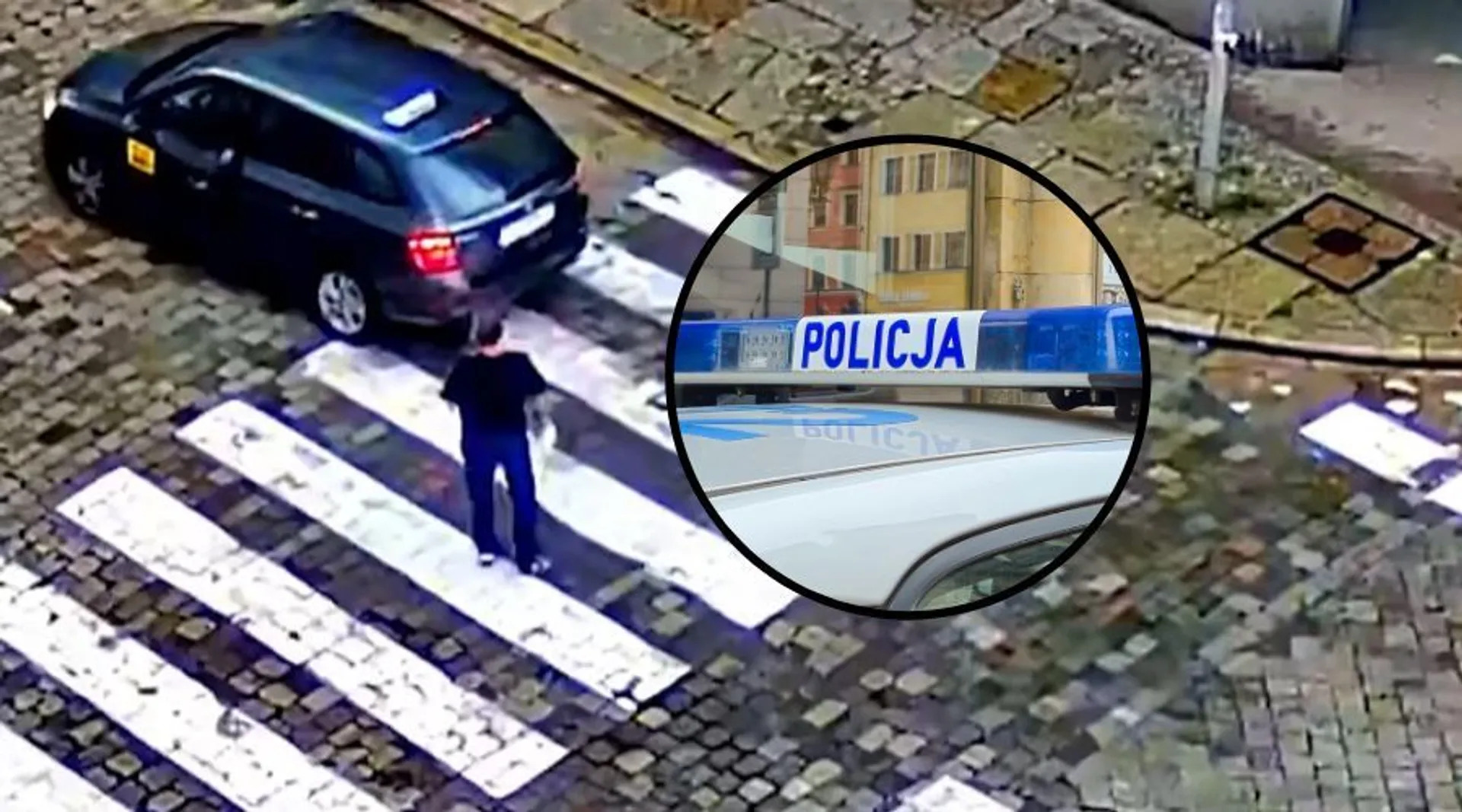Policja, taksówkarz i pieszy