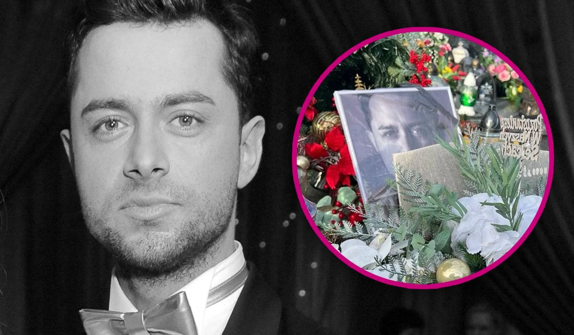 Grób Cezarego Olszewskiego w Wielkanoc