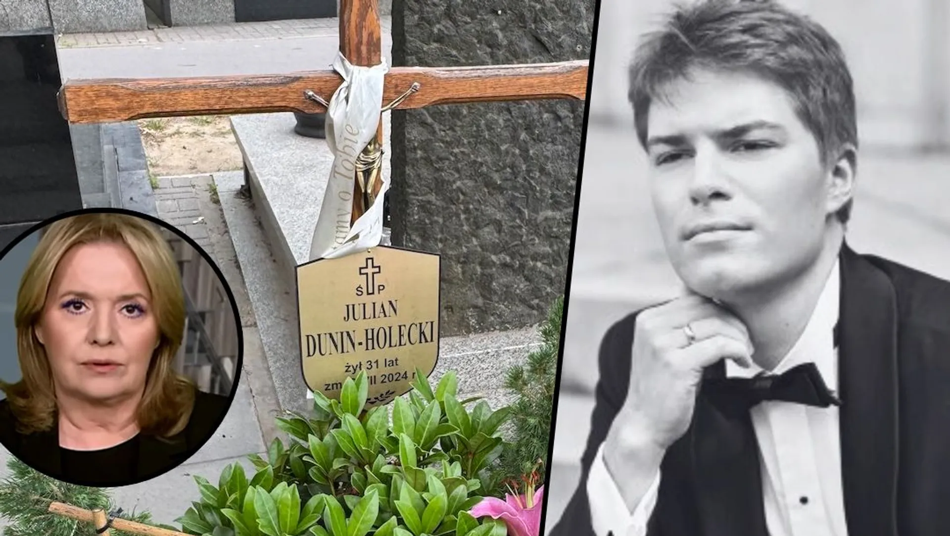 Grób syna Danuty Holeckiej
