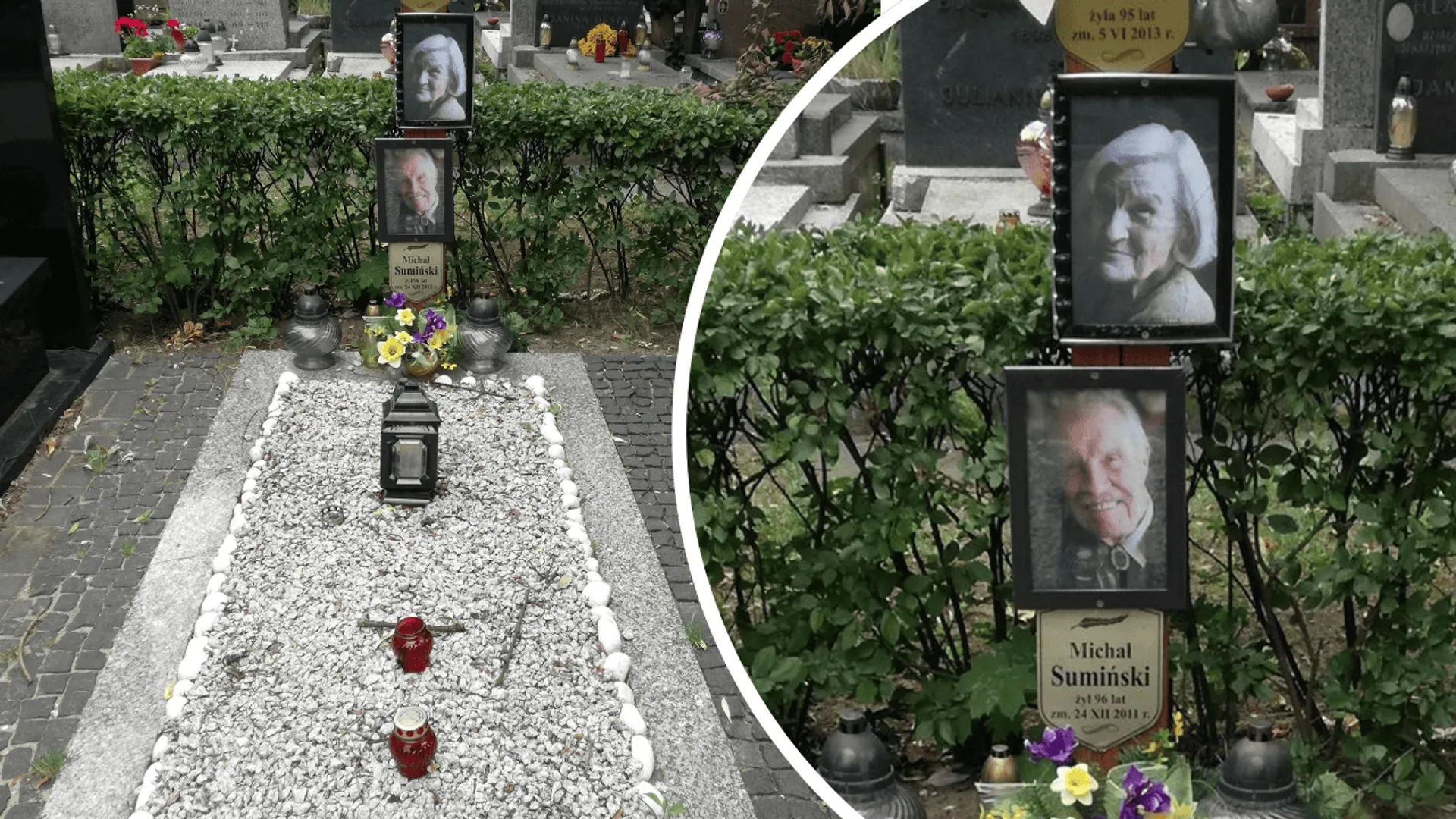 Grób Michała Sumińskiego i żony