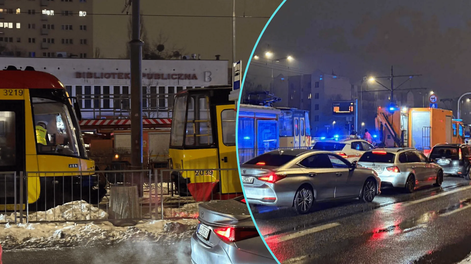 Poważny wypadek tramwajowy na Bielanach: Ranni i paraliż komunikacyjny