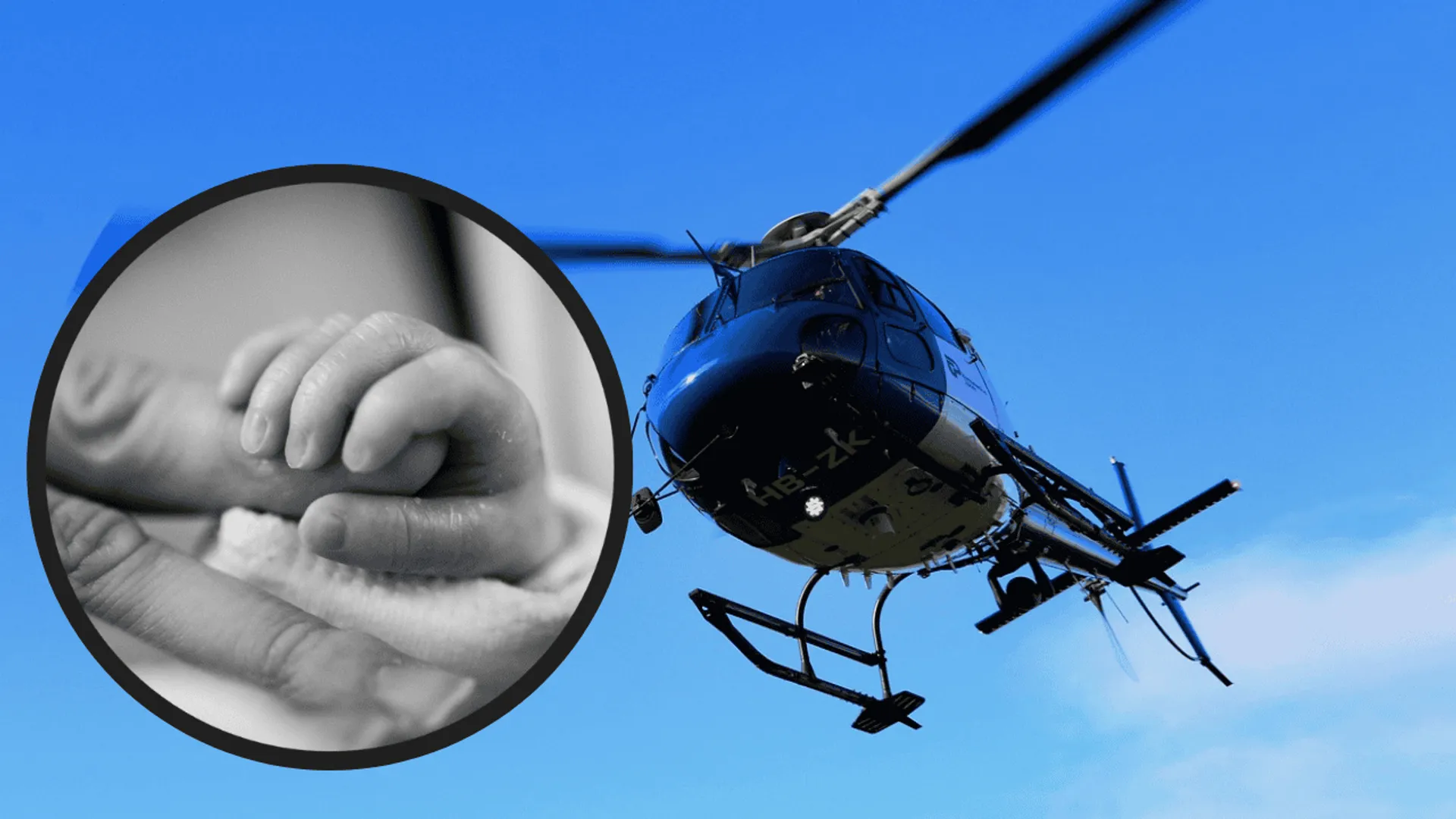 Helikopter, dziecko