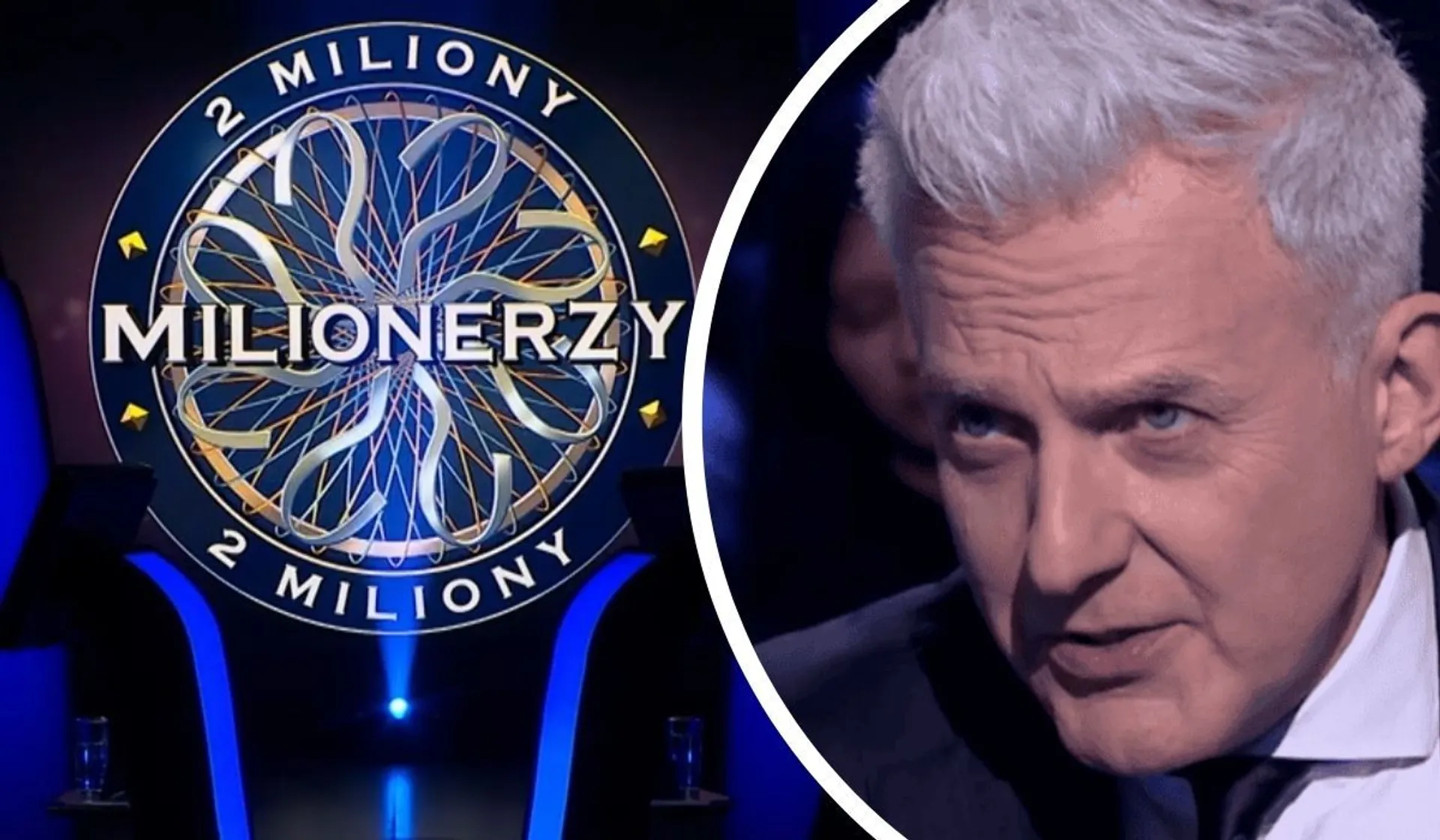 Hubert Urbański, studio programu „Milionerzy”, Fot. kadr z programu „Milionerzy”, prod. TVN