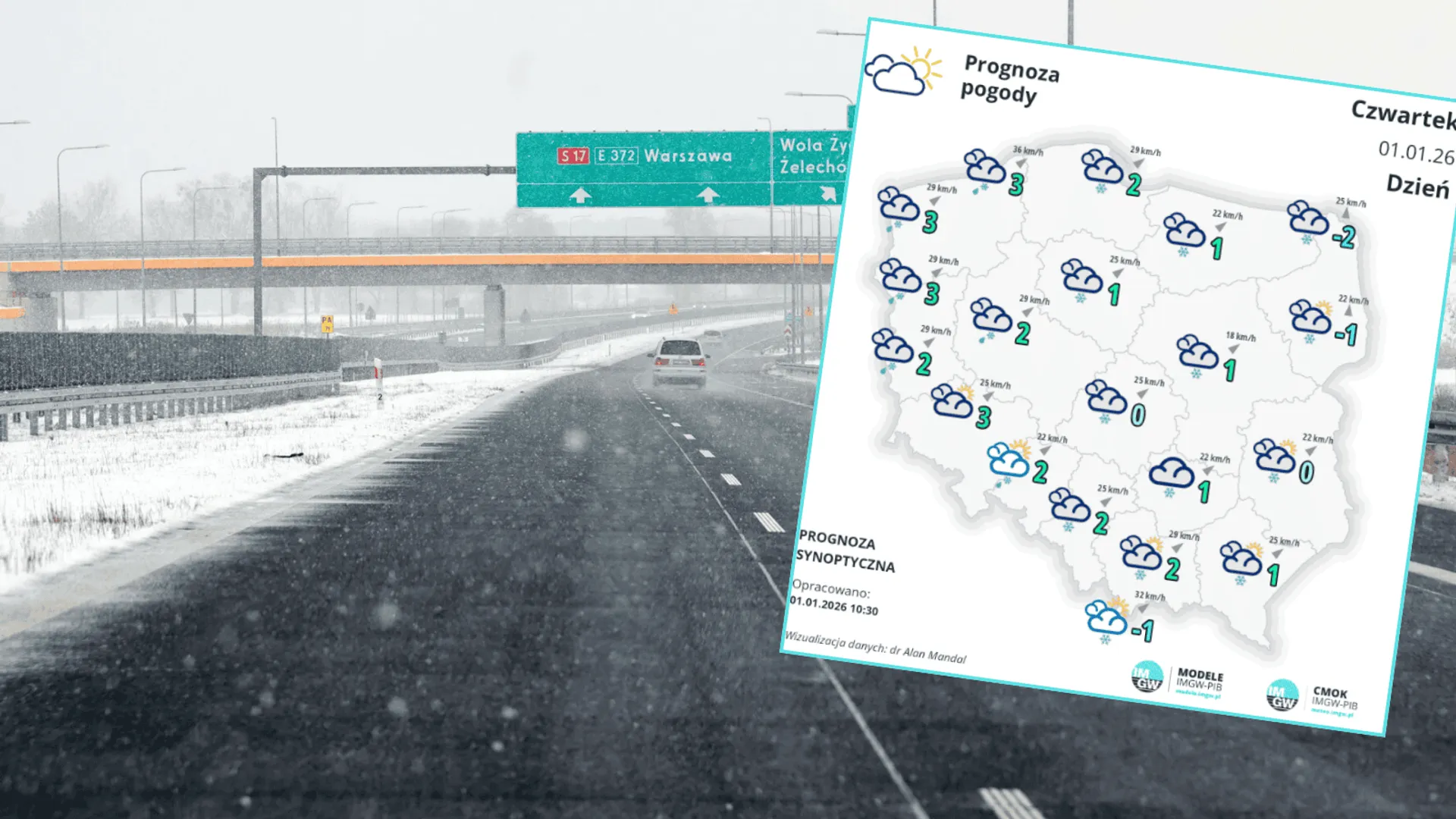 IMGW wydało ostrzeżenie dla znacznej części Polski. Mieszkańcy powinni być ostrożni