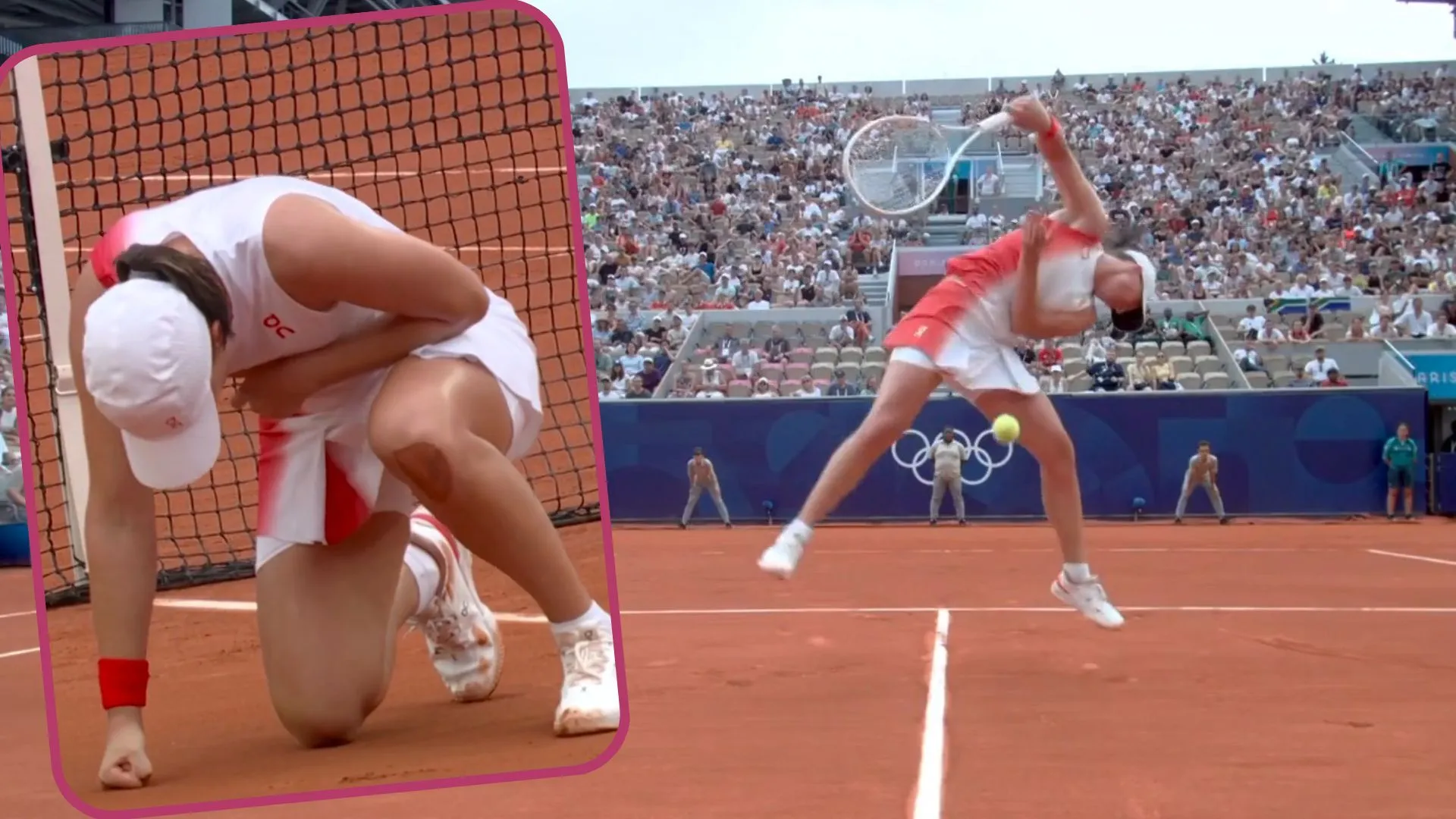 Dramatyczne sceny z Igą Świątek na IO. Wypadek gwiazdy zobaczyły miliony ludzi