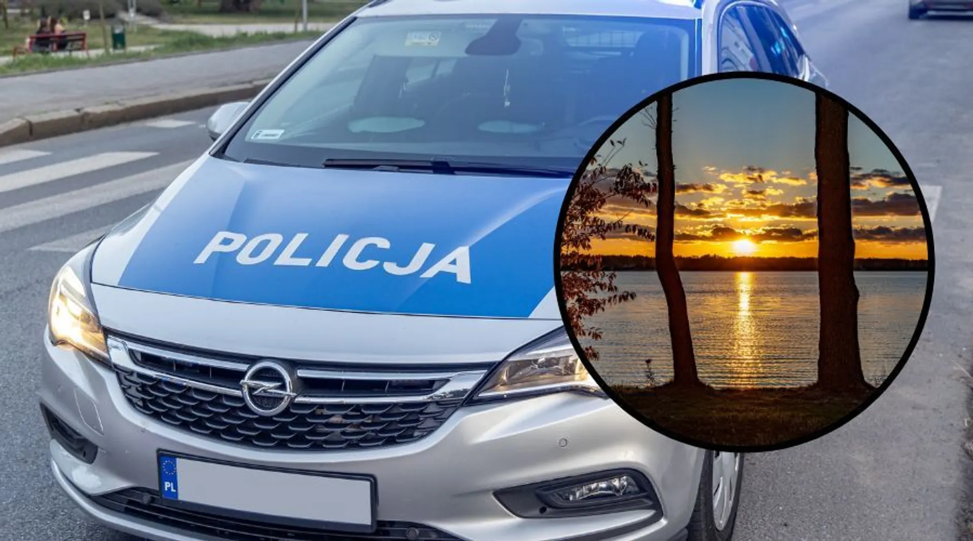 Jezioro i policja