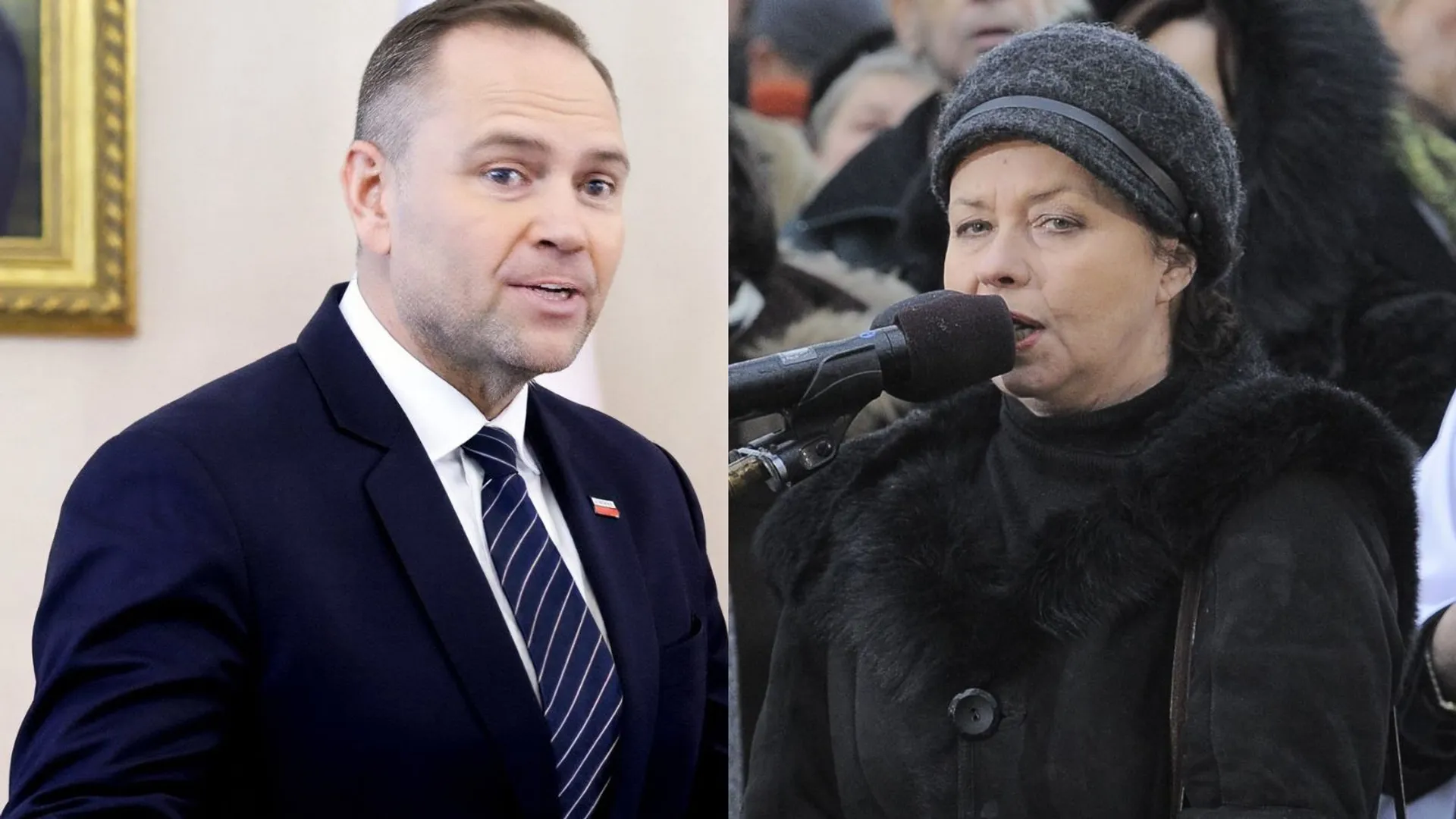 Joanna Szczepkowska i Karol Nawrocki