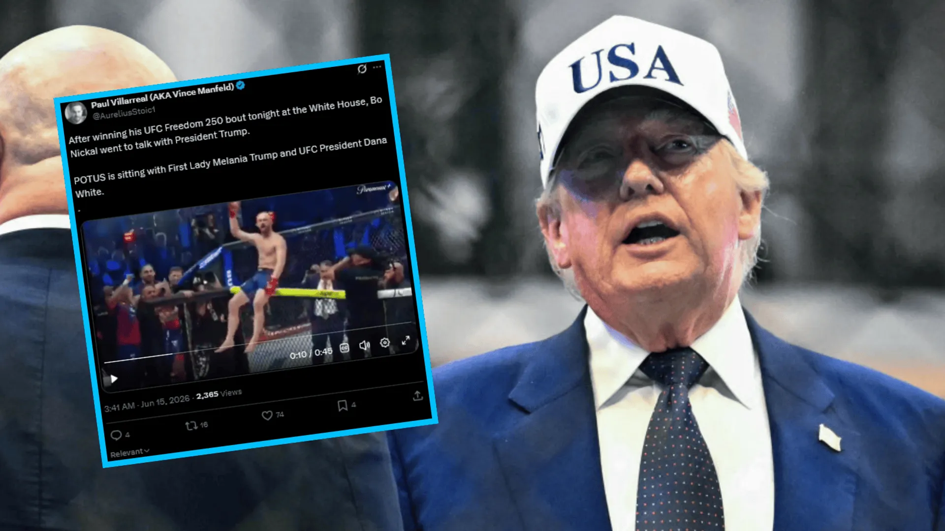 Donald Trump, Karol Nawrocki, UFC, MMA, gala, skandal