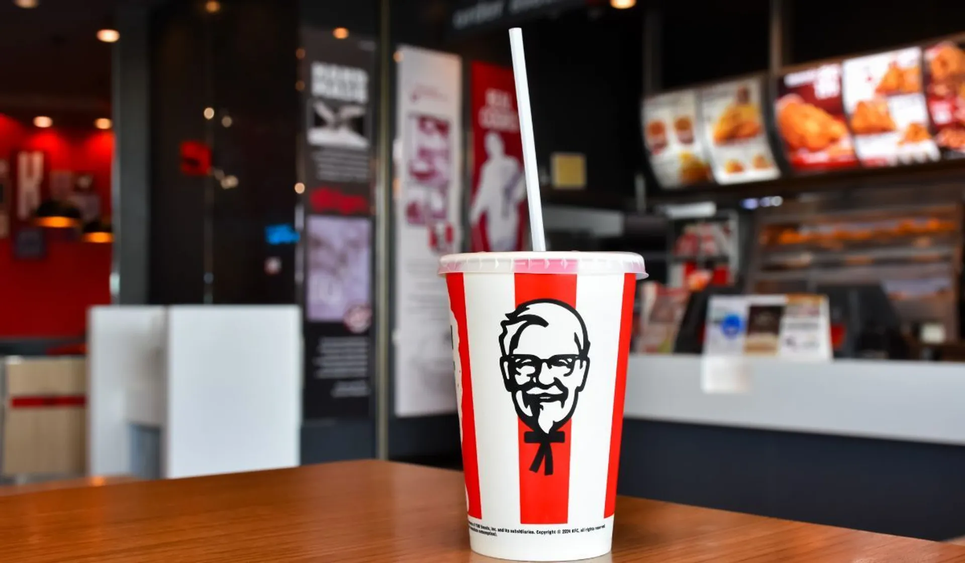 KFC widoczne w środku