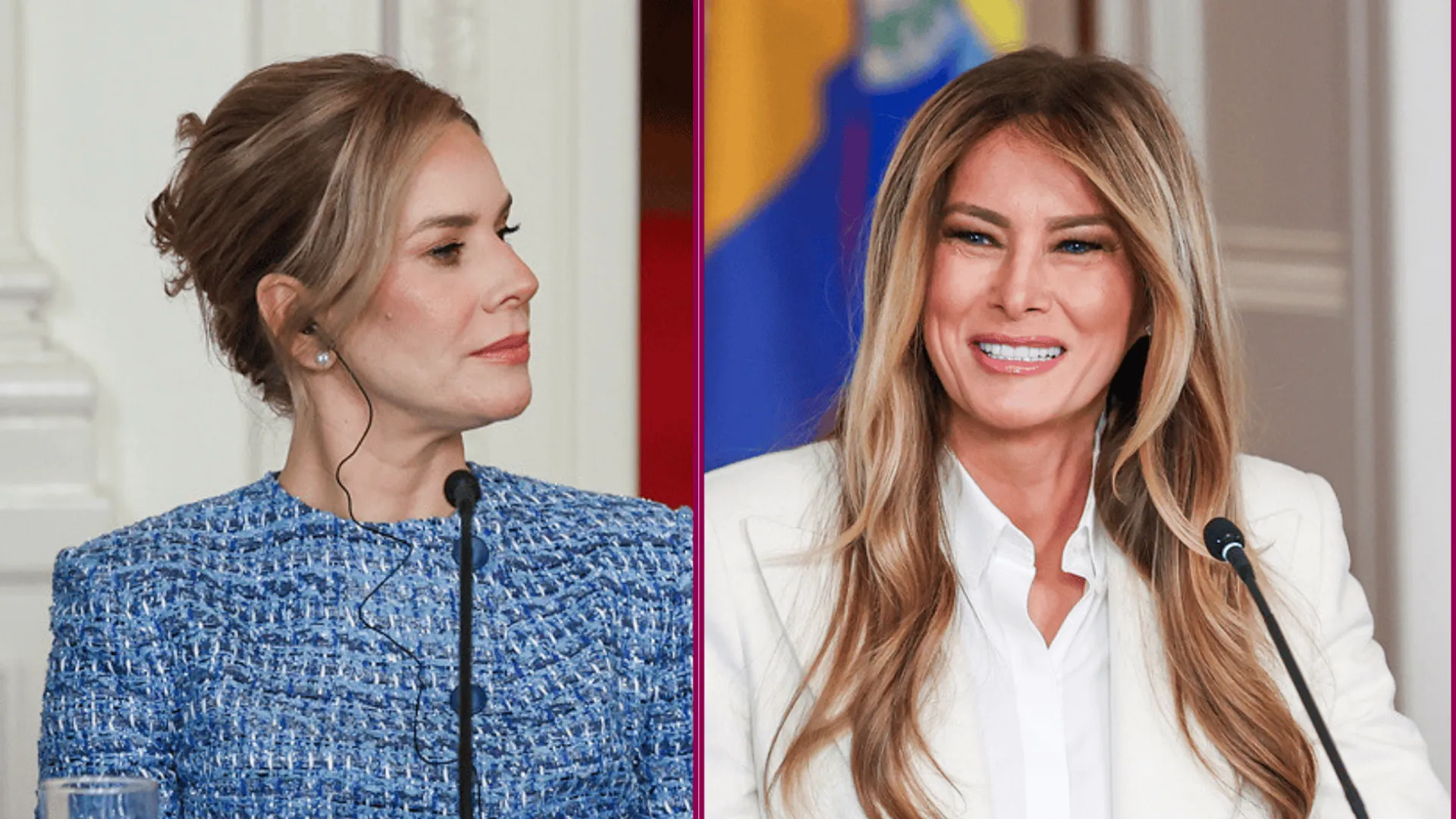 Marta Nawrocka, Melania Trump