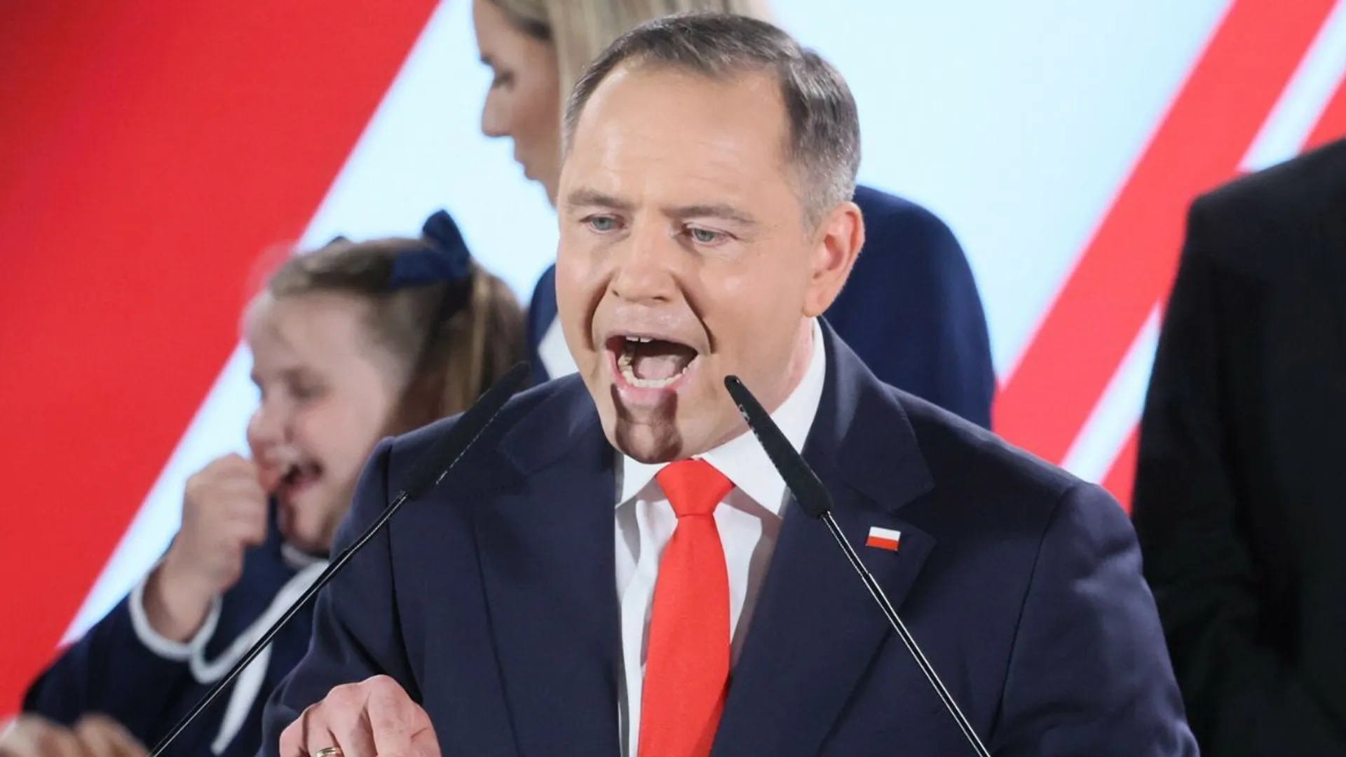 Nawrocki o hejcie na Kasię