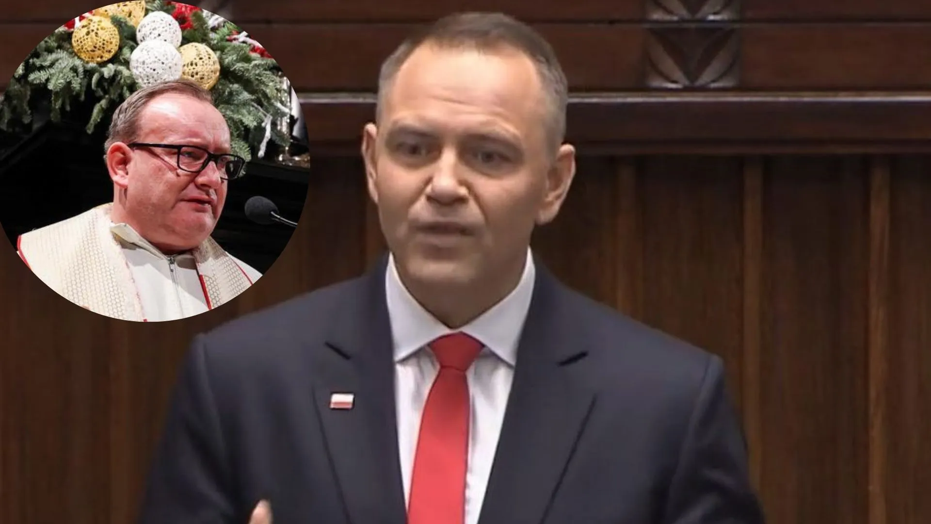 Karol Nawrocki i ks. Jarosław Wąsowicz
