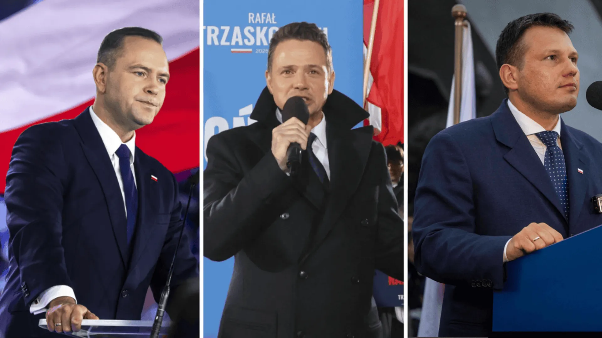 Karol Nawrocki, Rafał Trzaskowski, Sławomir Mentzen