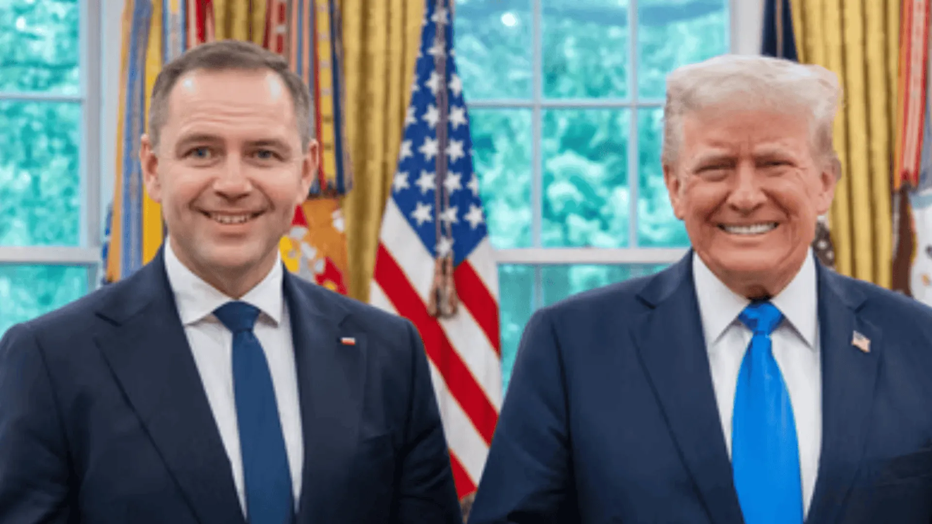Karol Nawrocki i Donald Trump