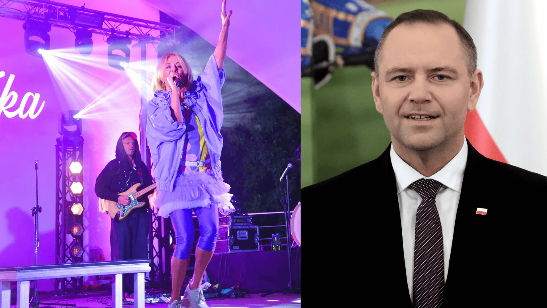 Jeżowska uderzyła w Nawrockiego ze sceny. Widownia zawyła z radości po jej słowach