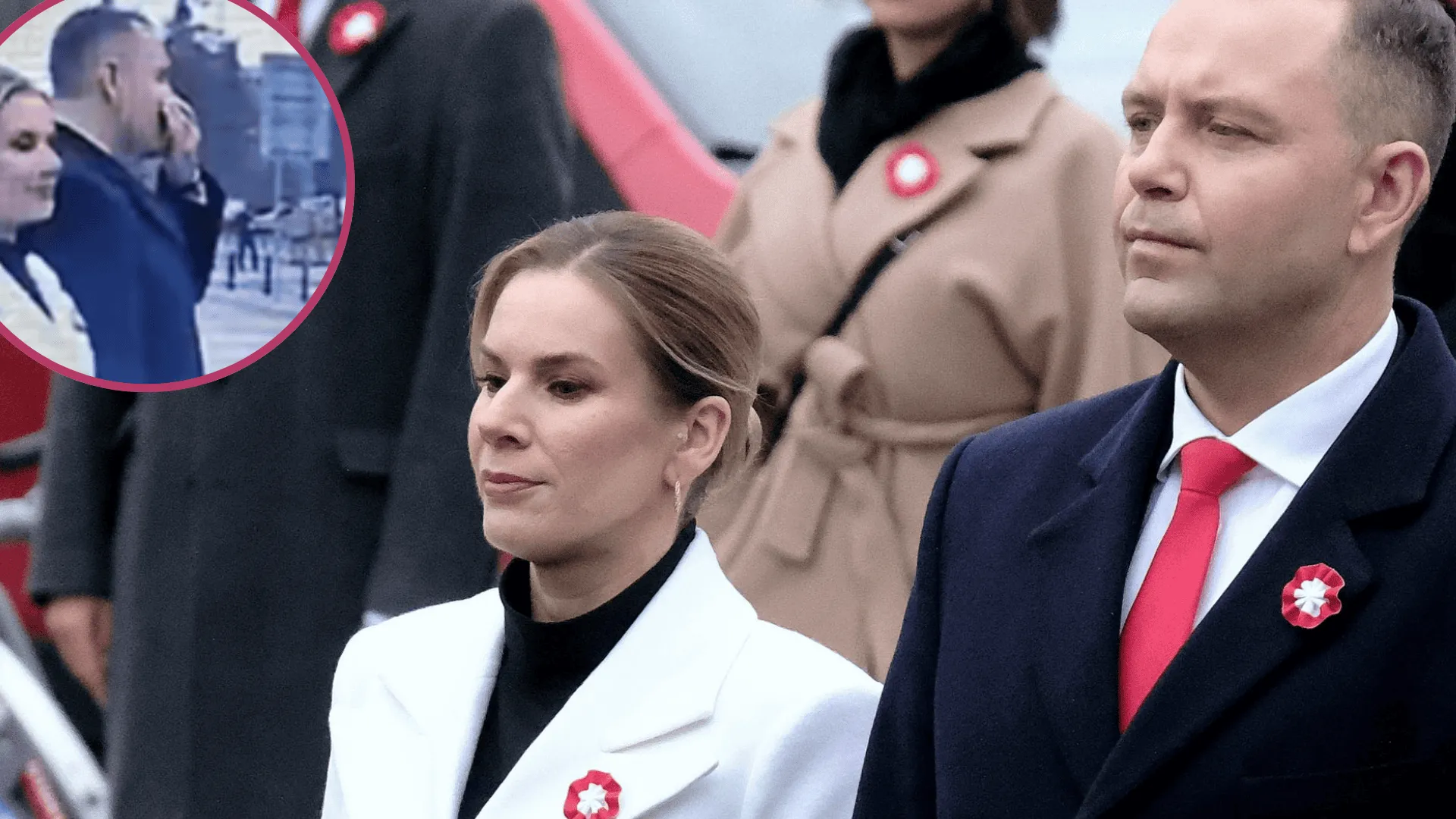 Karol Nawrocki i Marta Nawrocka, Marsz Niepodległości 2025, fot. KAPiF