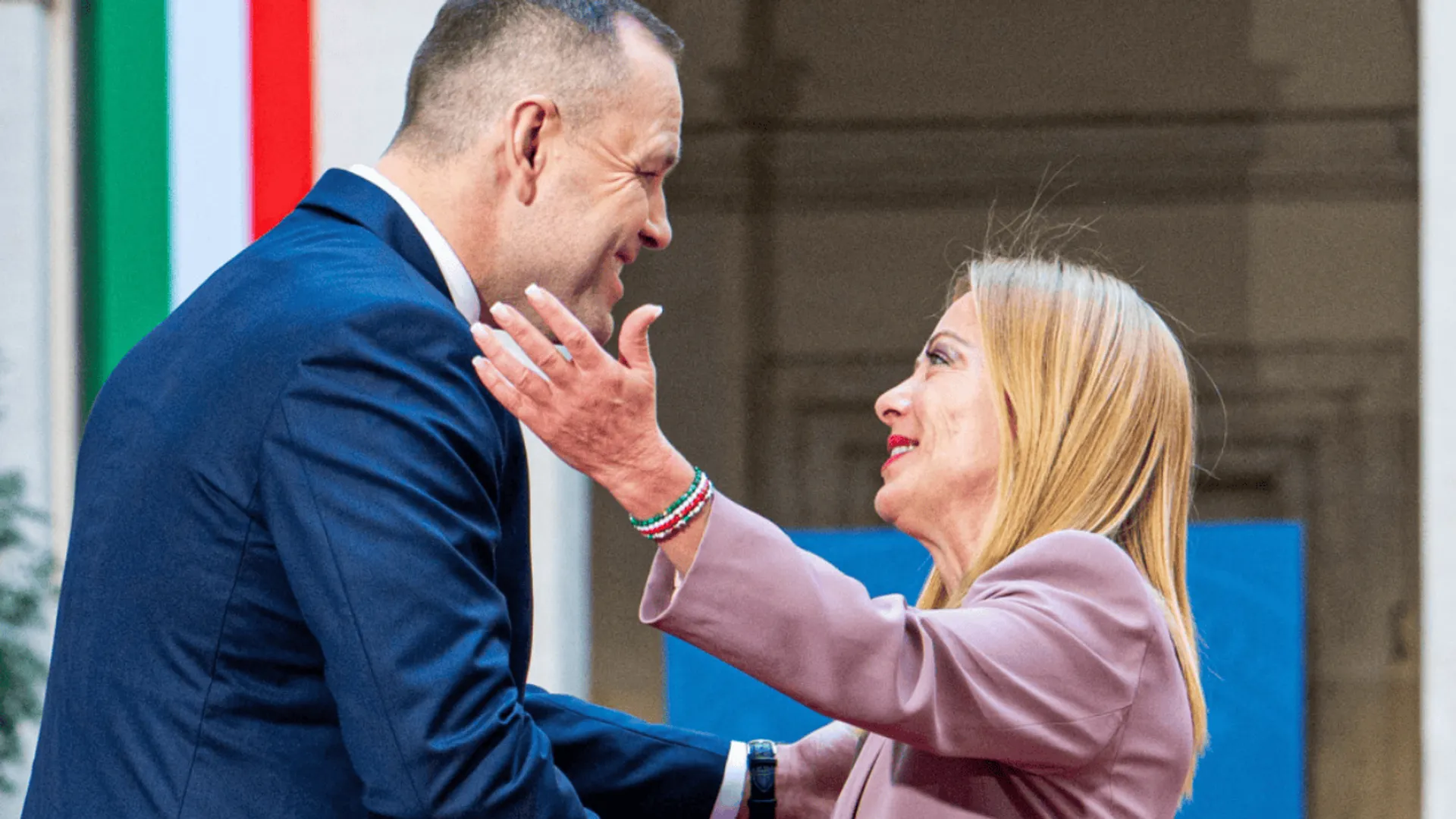Karol Nawrocki i premier Włoch
