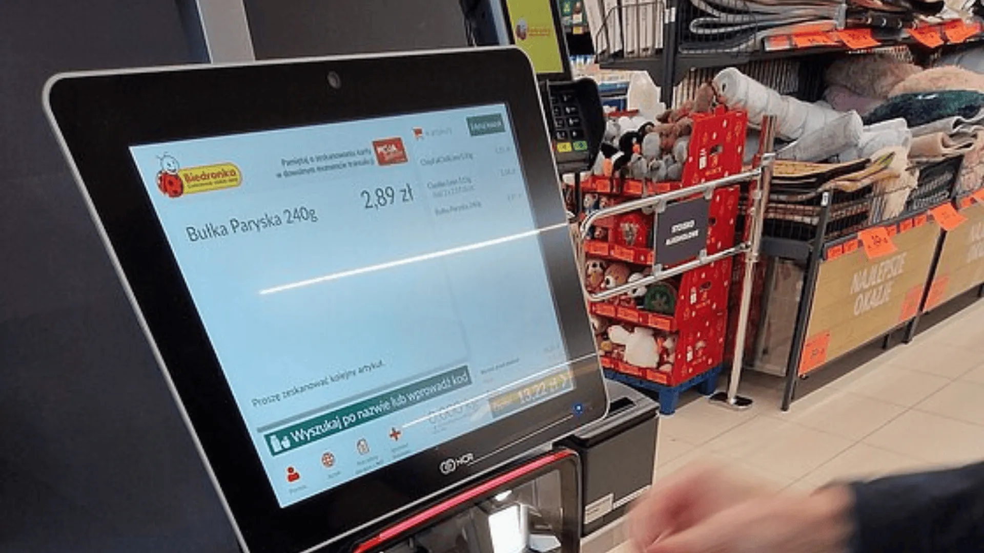 Kasa samoobsługowa w Biedronce