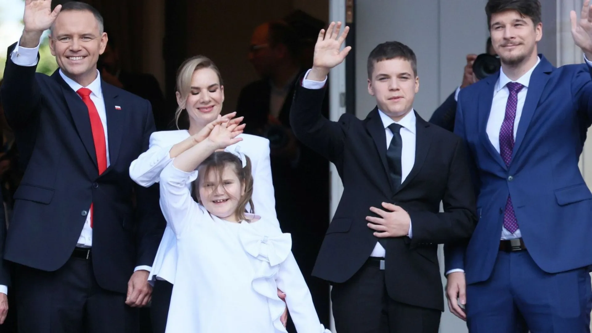 Kasia Nawrocka z rodzicami