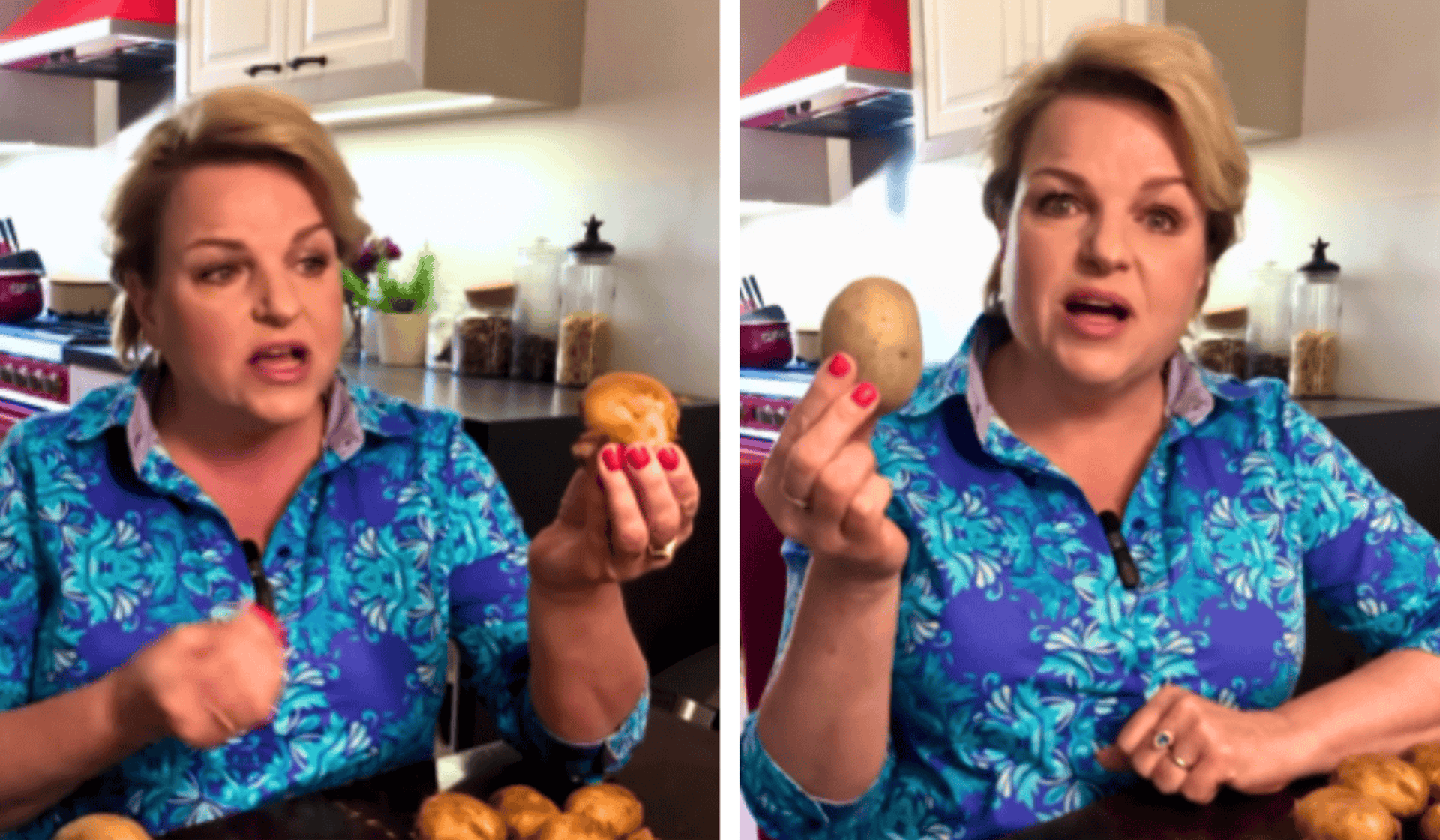 Katarzyna Bosacka pokazała ziemniaki