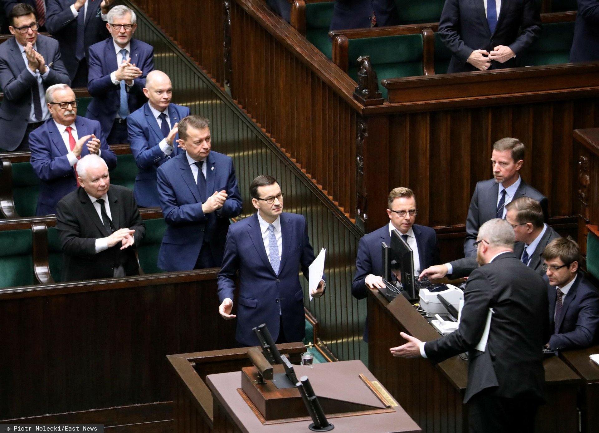 Sejm. Mateusz Morawiecki i Grzegorz Braun